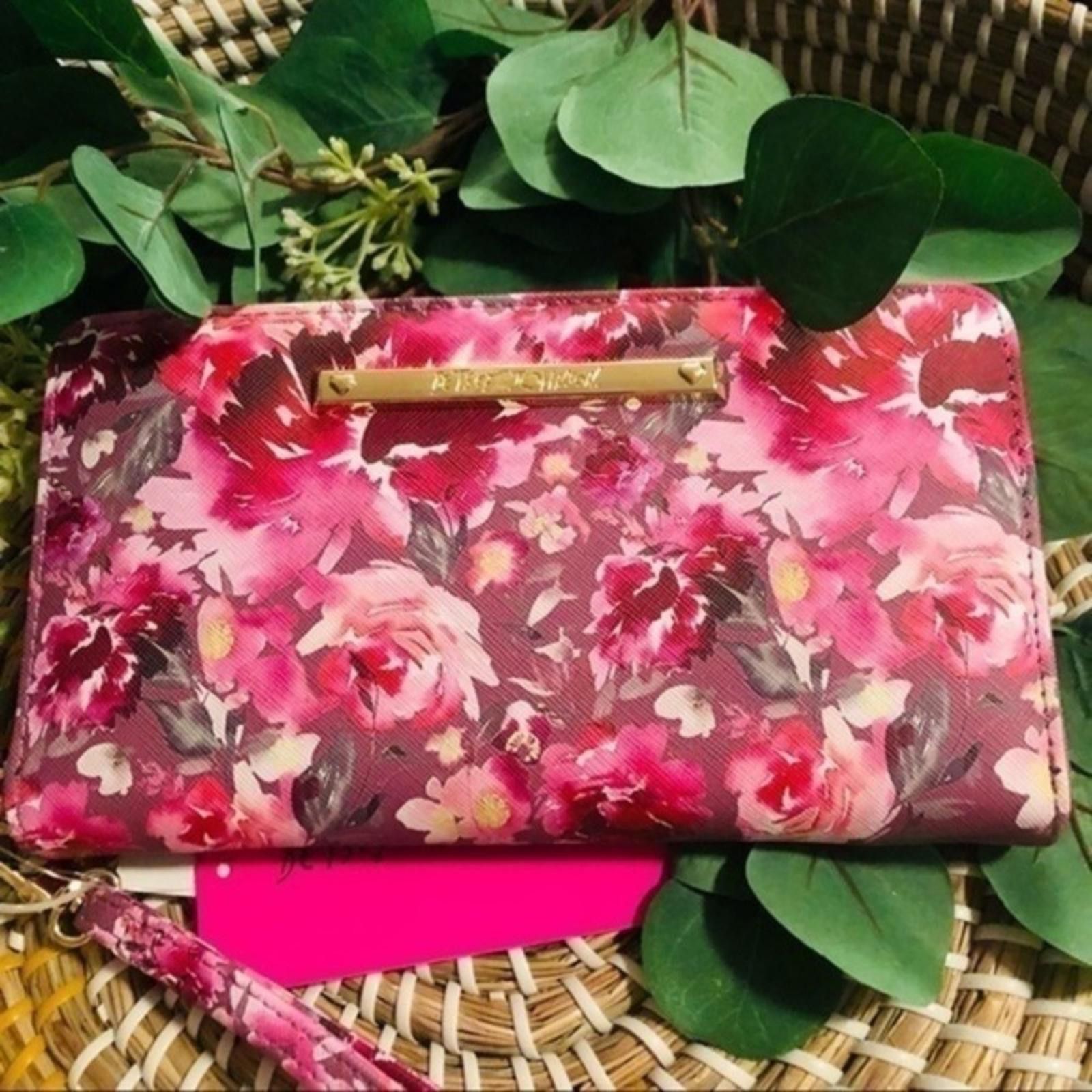 Designer Betsey Johnson Floral Pink Wallet NWT Size ONE SIZE - 1 Thumbnail