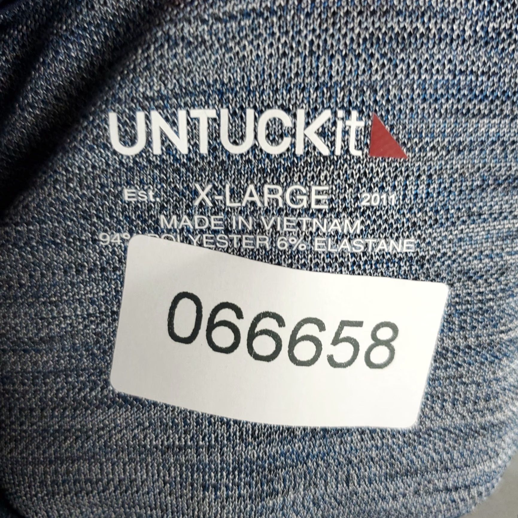 UNTUCKit UNTUCKit Polo Shirt Mens XL Blue Polyester Golf Casual Short Sleeve Polo Size US XL / EU 56 / 4 - 6 Thumbnail