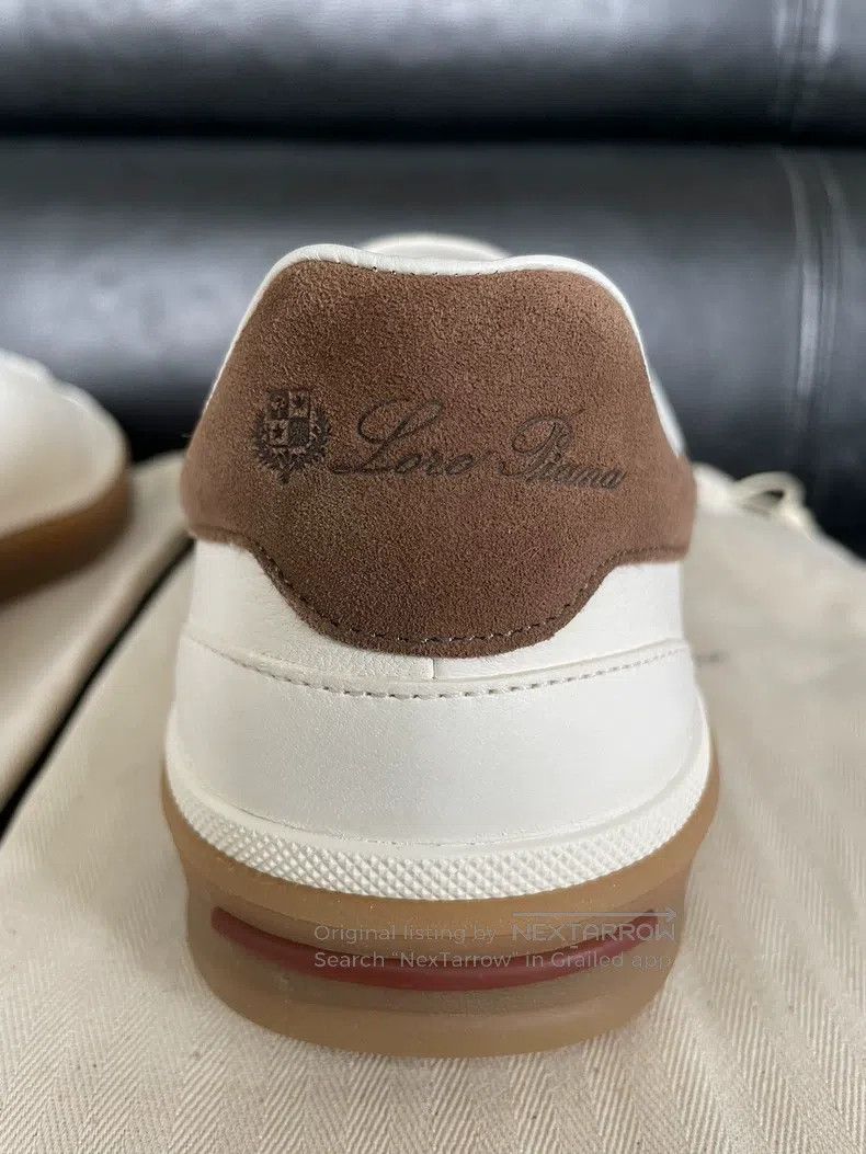 Loro Piana LORO PIANA Tennis Walk Round Toe Fashion Lacing Casual Low Size US 8 / EU 41 - 7 Thumbnail