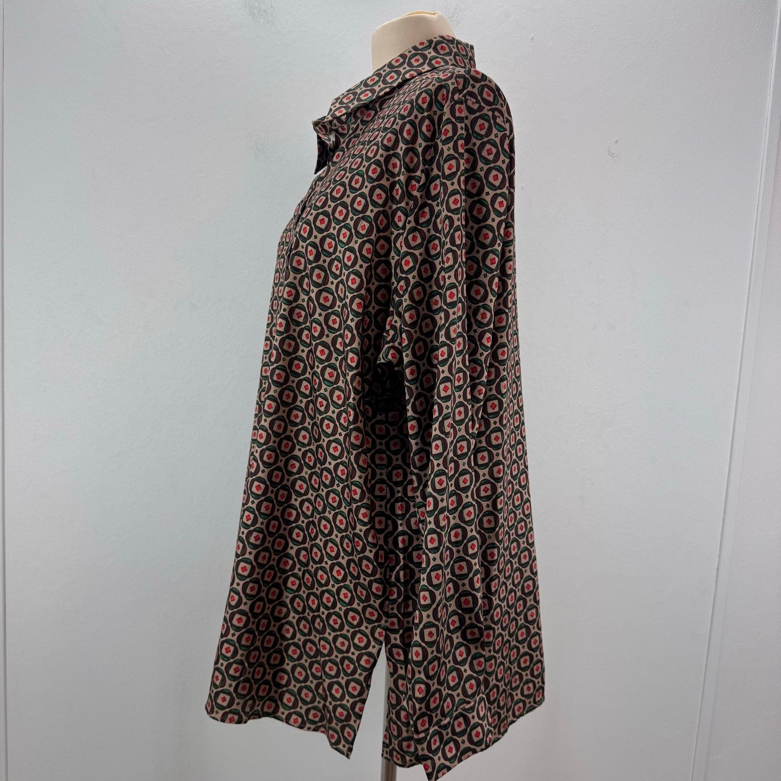 Marina Rinaldi Marina Rinaldi Falda Geometric Print Blouse Buttons Plus 22 Size 3XL / US 20-22 - 5 Thumbnail