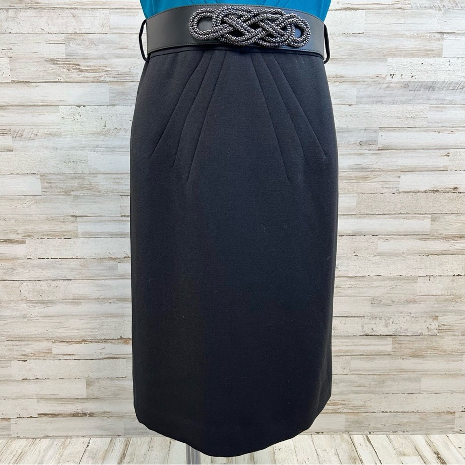 Elie Tahari Tahari Arthur S Levine Short Sleeve Belted Dress Size 4 Size S / US 4 / IT 40 - 3 Thumbnail