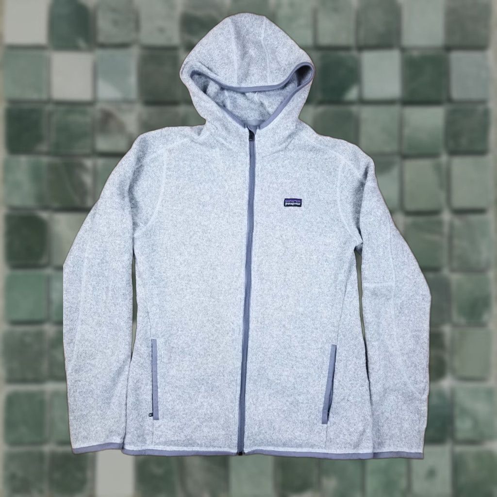 Patagonia PATAGONIA Gray Hooded Fleece Full Zip Up SZ Women's Medium MINTY Hoodie Women Size M / US 6-8 / IT 42-44 - 1 Thumbnail