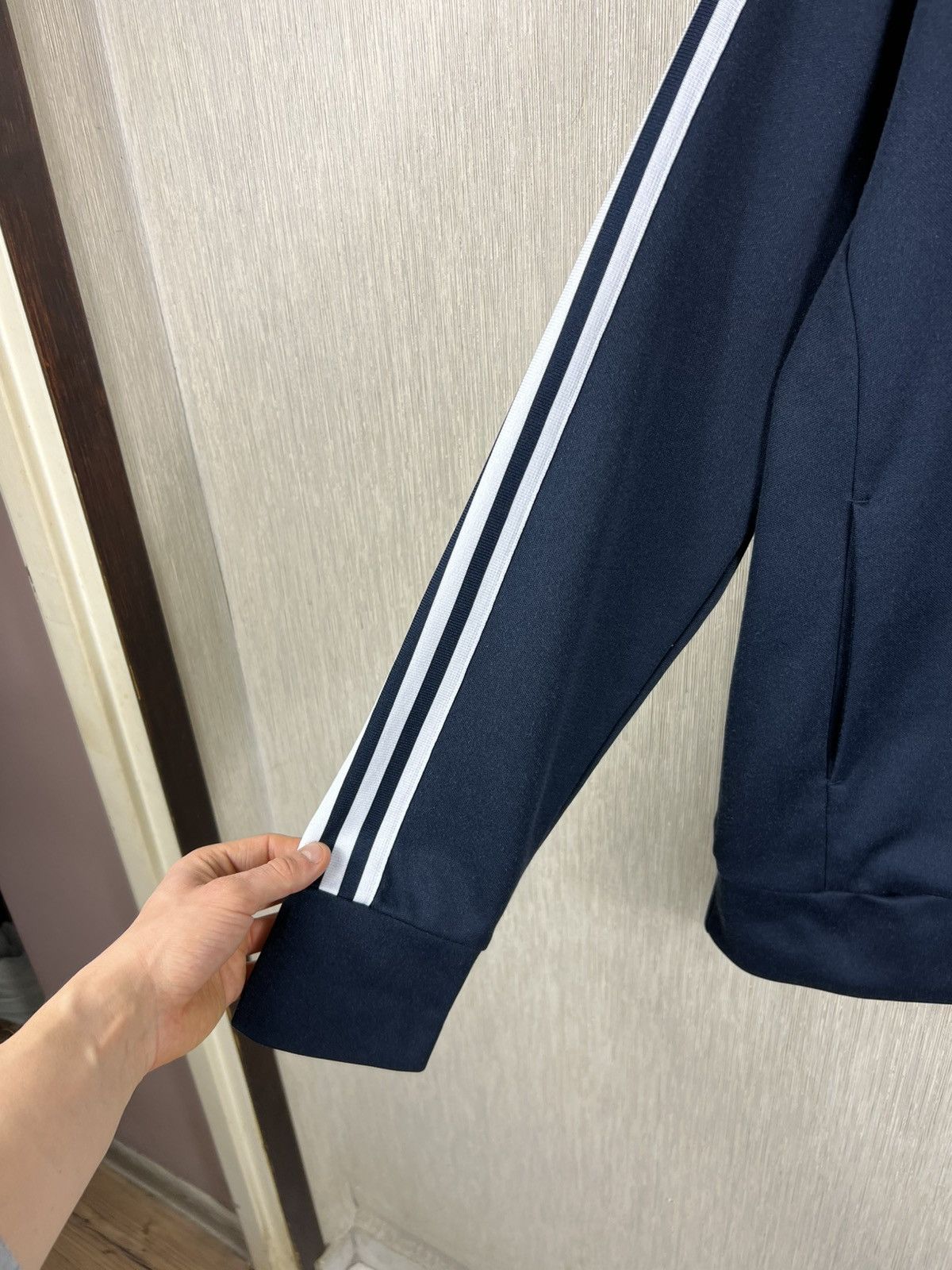 Adidas Vintage Adidas Scotland y2k navy zip track hoodie blokecore Size US L / EU 52-54 / 3 - 14 Thumbnail