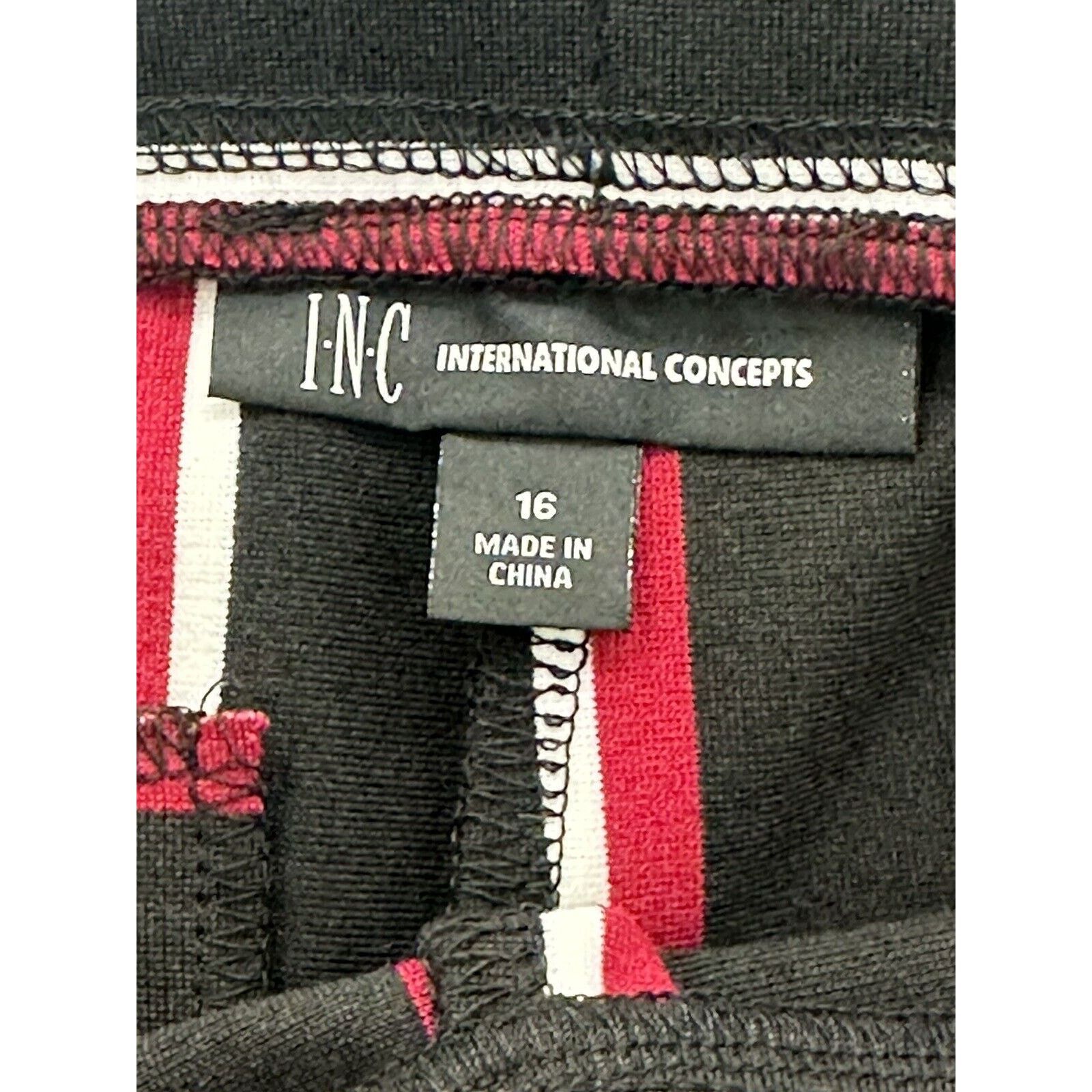 I.N.C INC NWT Womens Mystic Striped Wide-Leg Soft Pants 16 Size 38" / US 16 / IT 52 - 7 Thumbnail