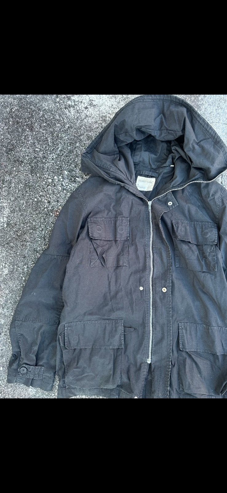Helmut Lang × Vintage 1998 Helmut Lang Archive Military Quad Pocket Zip Up Jacket Size US M / EU 48-50 / 2 - 2 Thumbnail