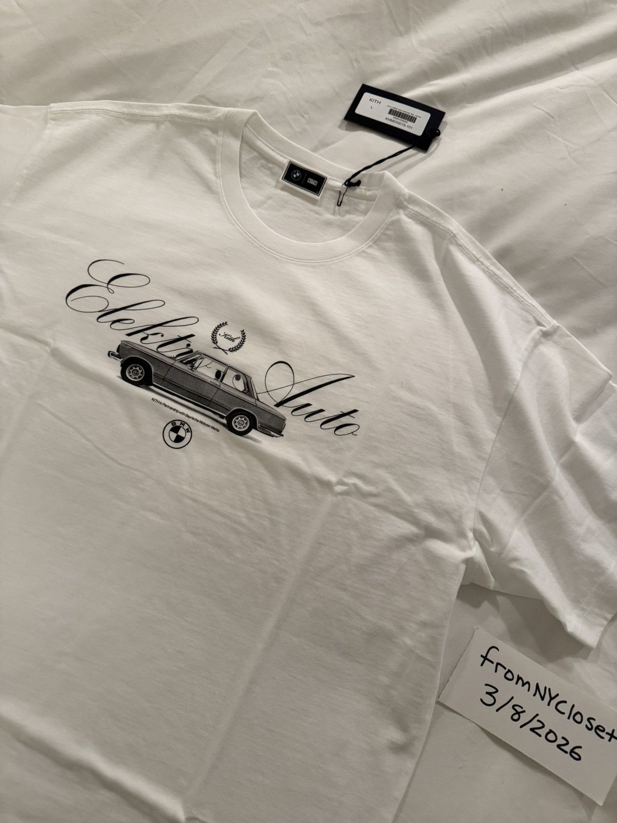 BMW × Kith KITH BMW Electro Auto tee Size US L / EU 52-54 / 3 - 3 Thumbnail
