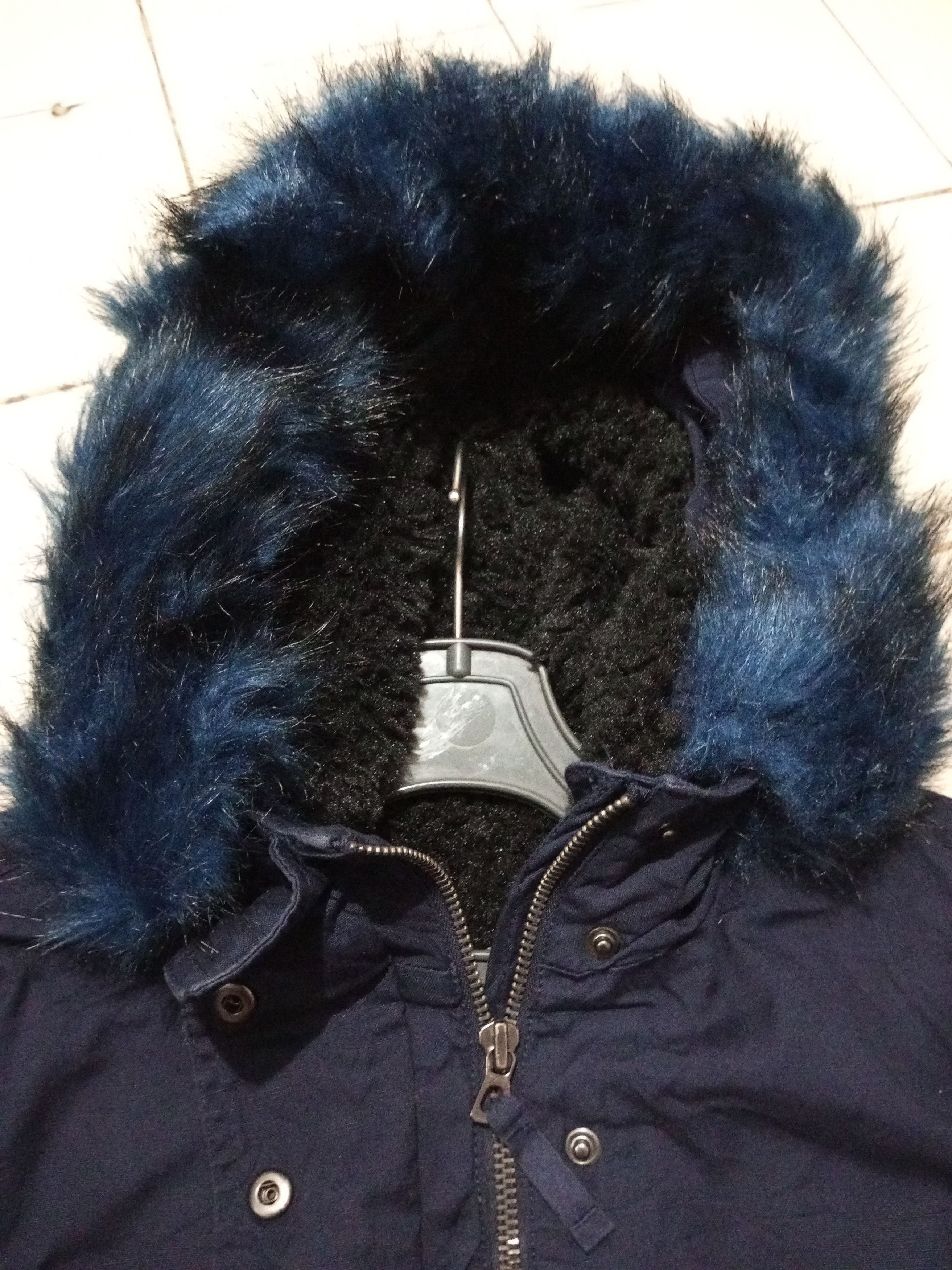 Gap Vtg Gap - Blue Fur Hoodie Fleece Vest Parka 4🟦8 Size US S / EU 44-46 / 1 - 4 Thumbnail
