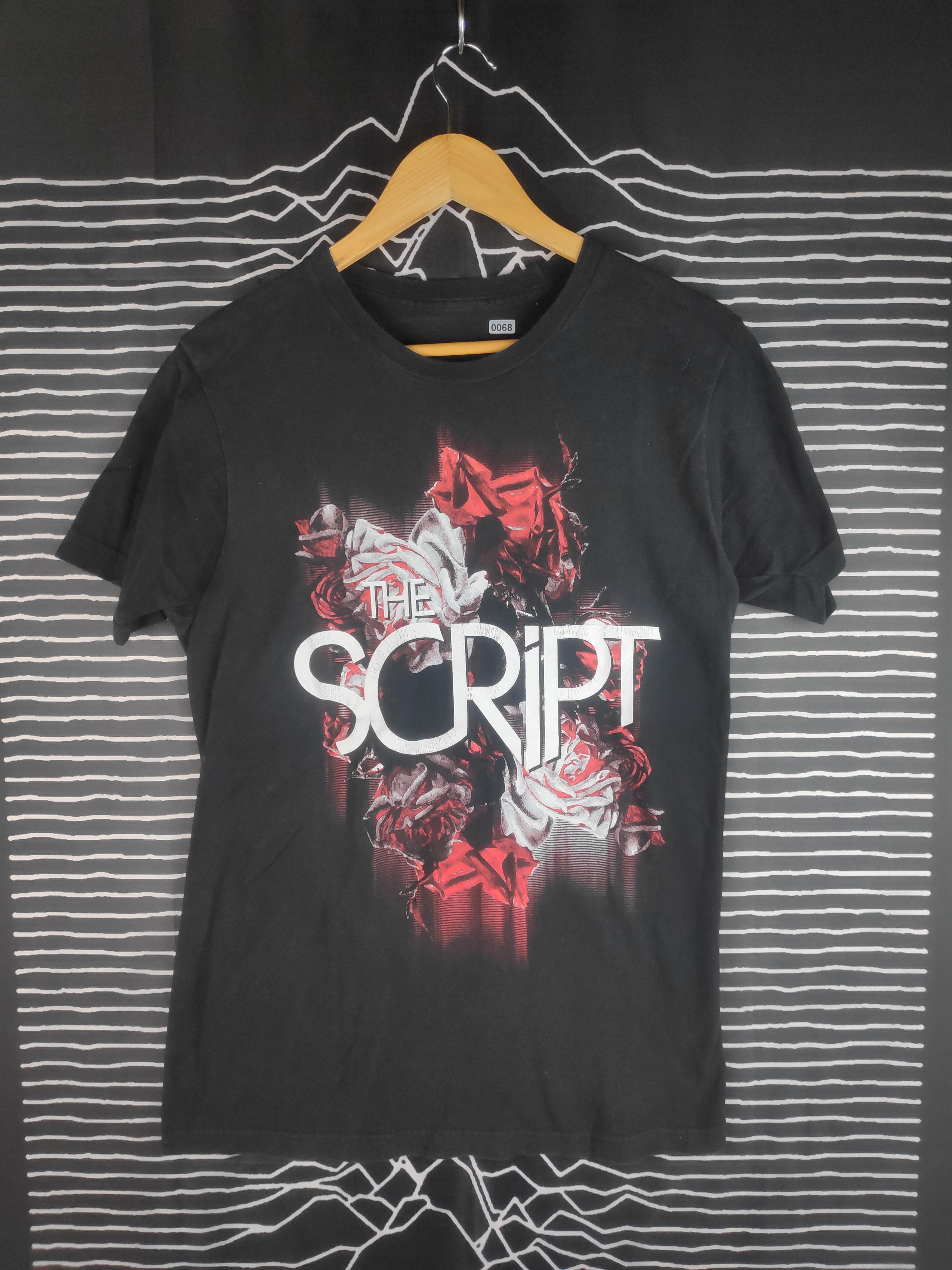 Image of Band Tees x Rock Band The Script Indie Alternative Rock Band Tee in Black, Men's (Size Small)