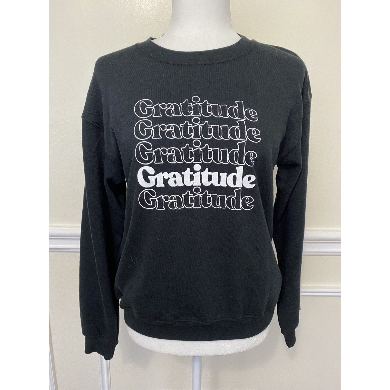Riot Division Suburban riot GRATITUDE WILLOW SWEATSH BLACK size XS A003057 Size XS / US 0-2 / IT 36-38 - 3 Thumbnail