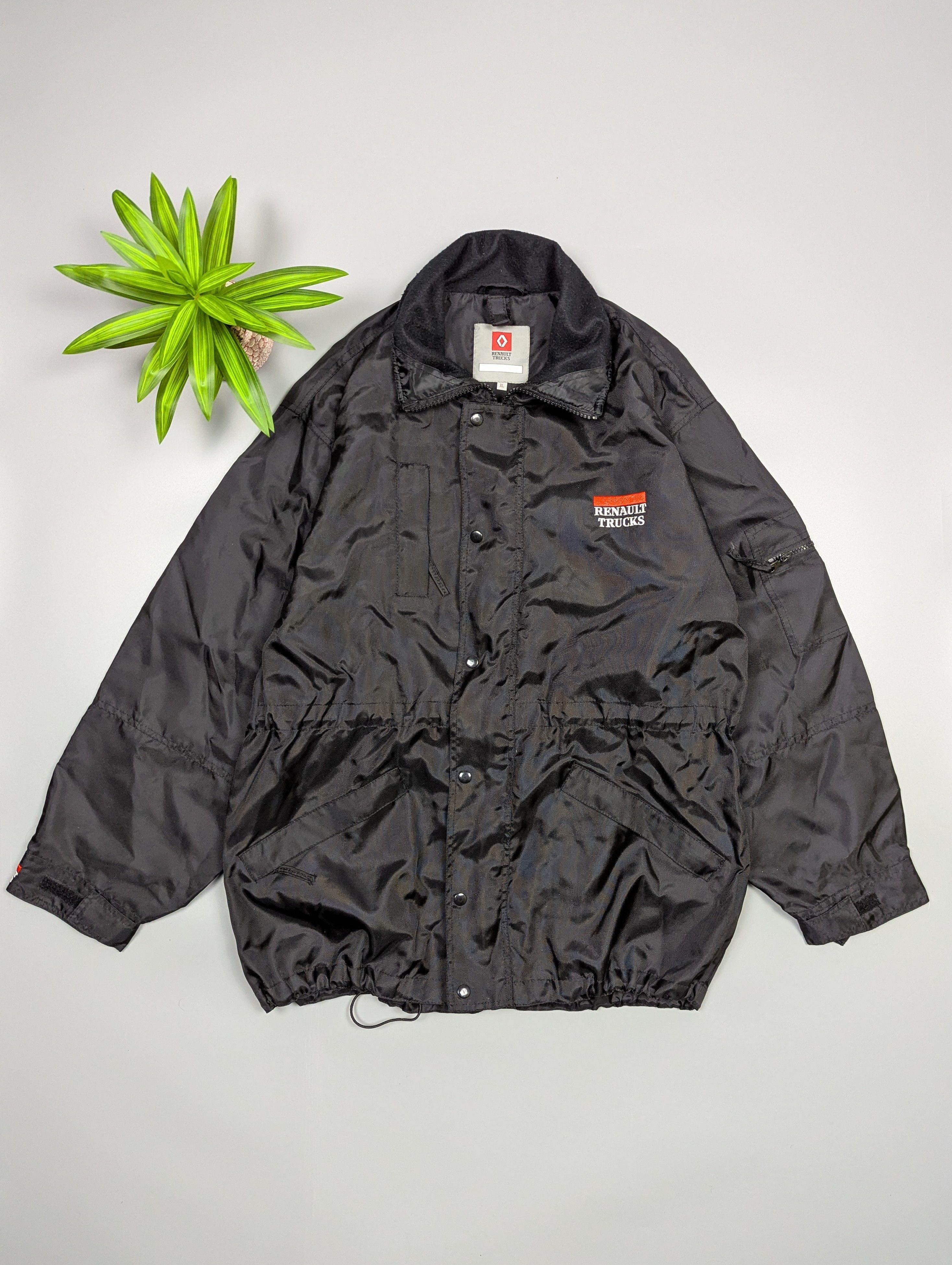 Vintage Renault Trucks Lightweight Windbreaker Jacket Black Size XL Size US XL / EU 56 / 4 - 1 Thumbnail