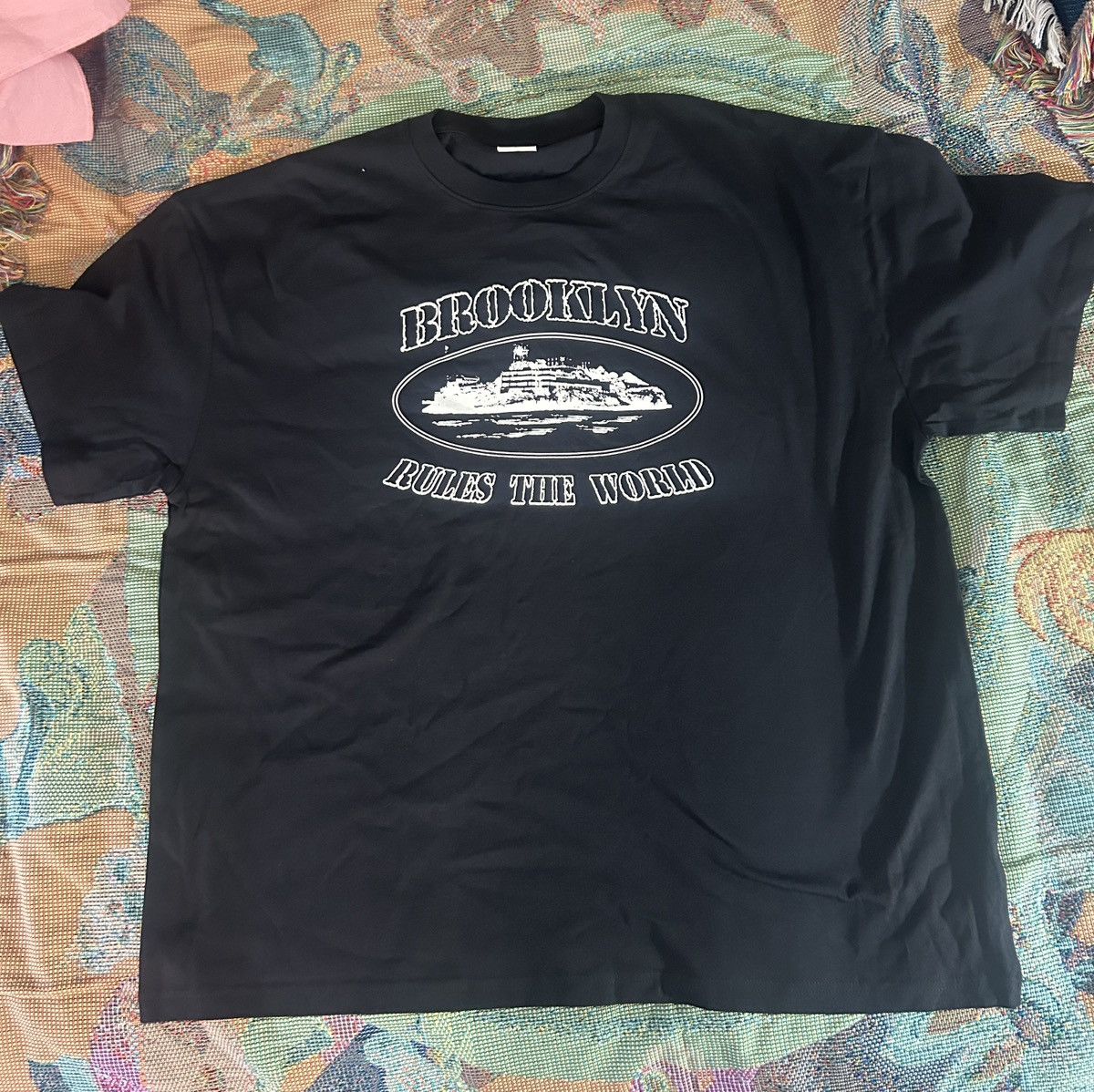 Corteiz Corteiz Alcatraz Brooklyn rules the world tee shirt XL Size US XL / EU 56 / 4 - 2 Thumbnail