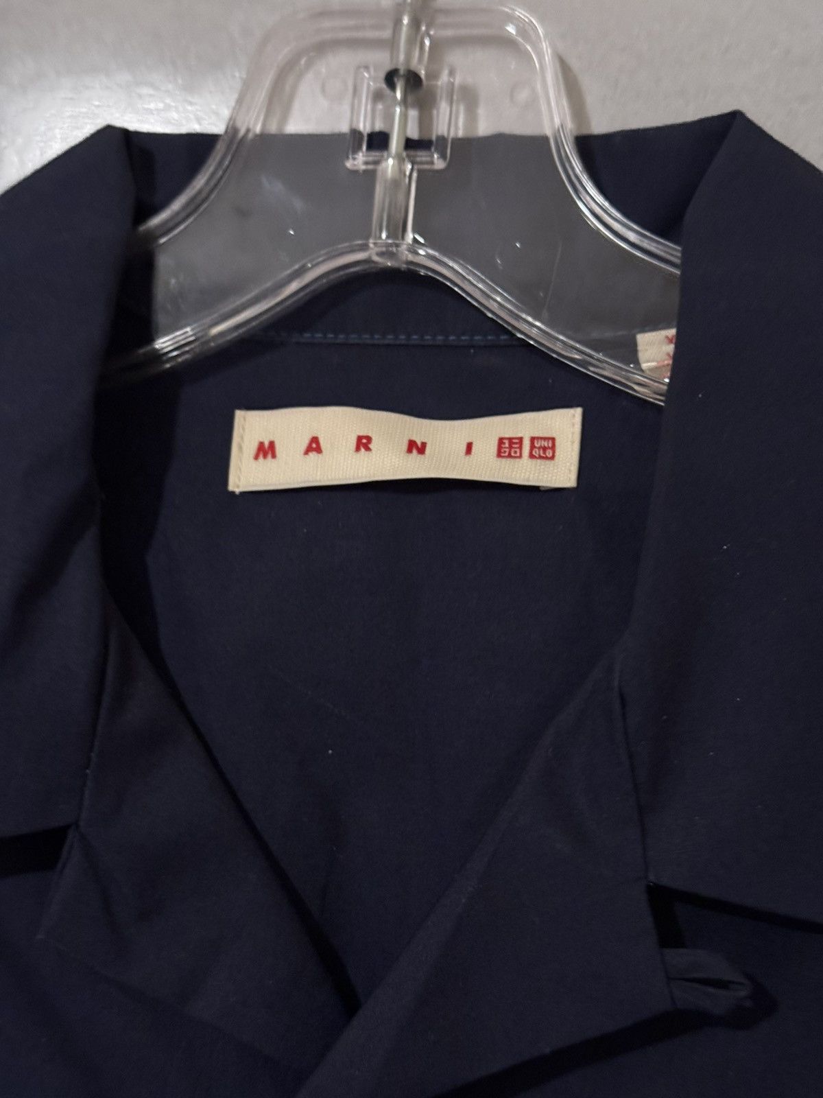 Marni × Uniqlo Marni Uniqlo cropped camp collar shirt Size US XS / EU 42 / 0 - 2 Thumbnail