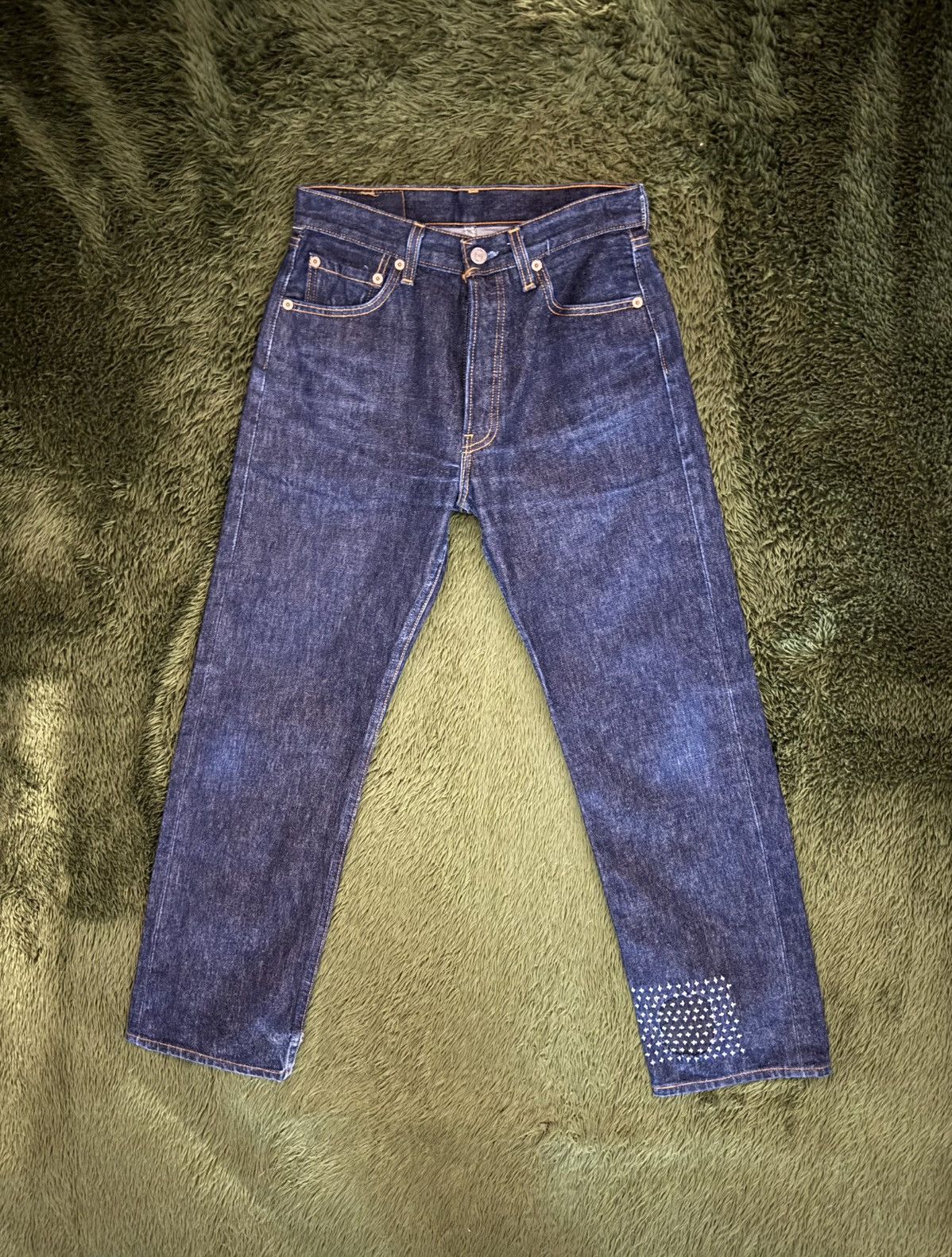 Levi's [30×36] Levi’s 501XX MADE IN USA Sashiko Custom Denim Pants Size US 30 / EU 46 - 1 Thumbnail