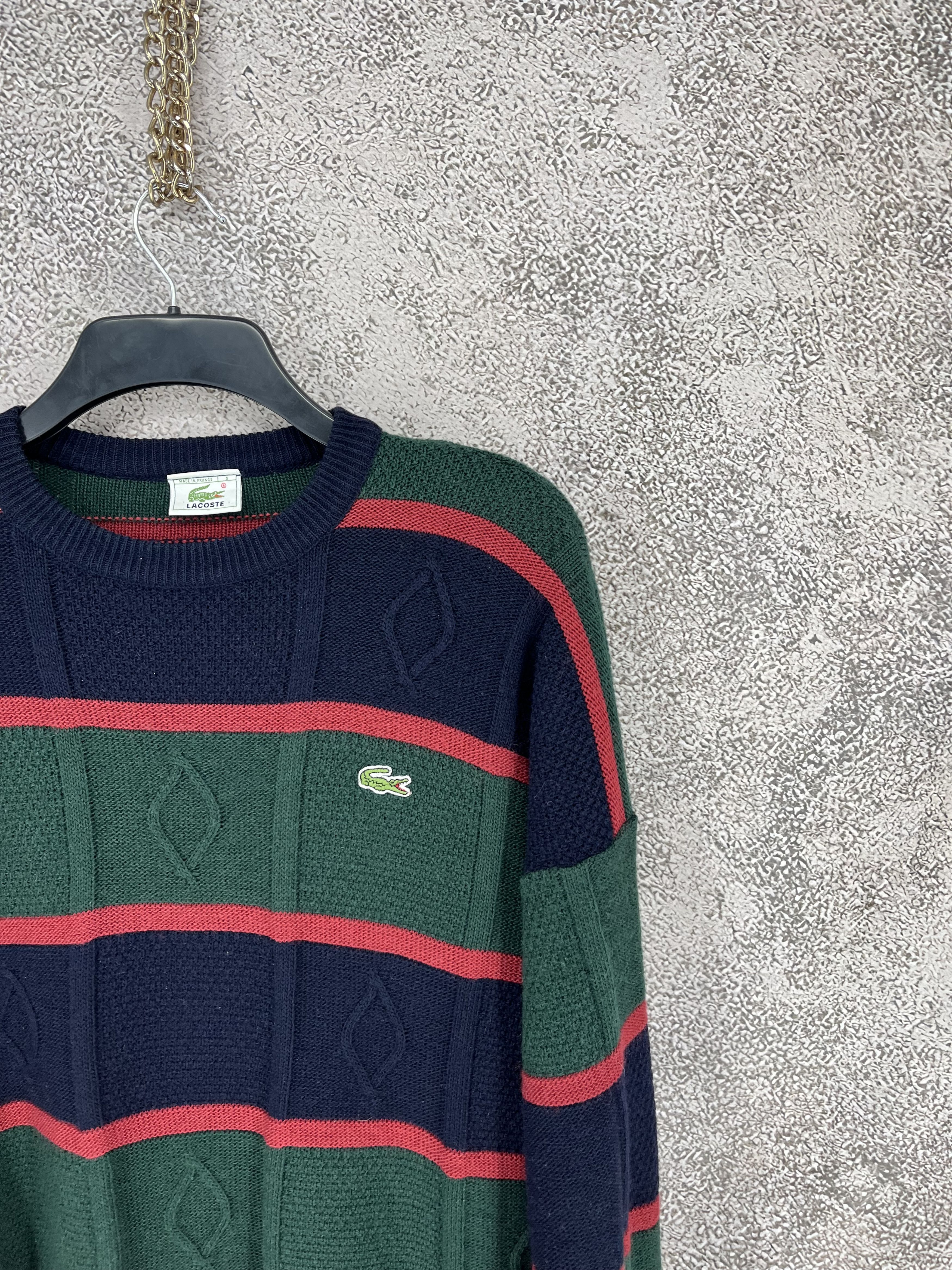 Lacoste Vintage 90S Chemise Lacoste Knitted Sweatshirt Size US M / EU 48-50 / 2 - 4 Thumbnail
