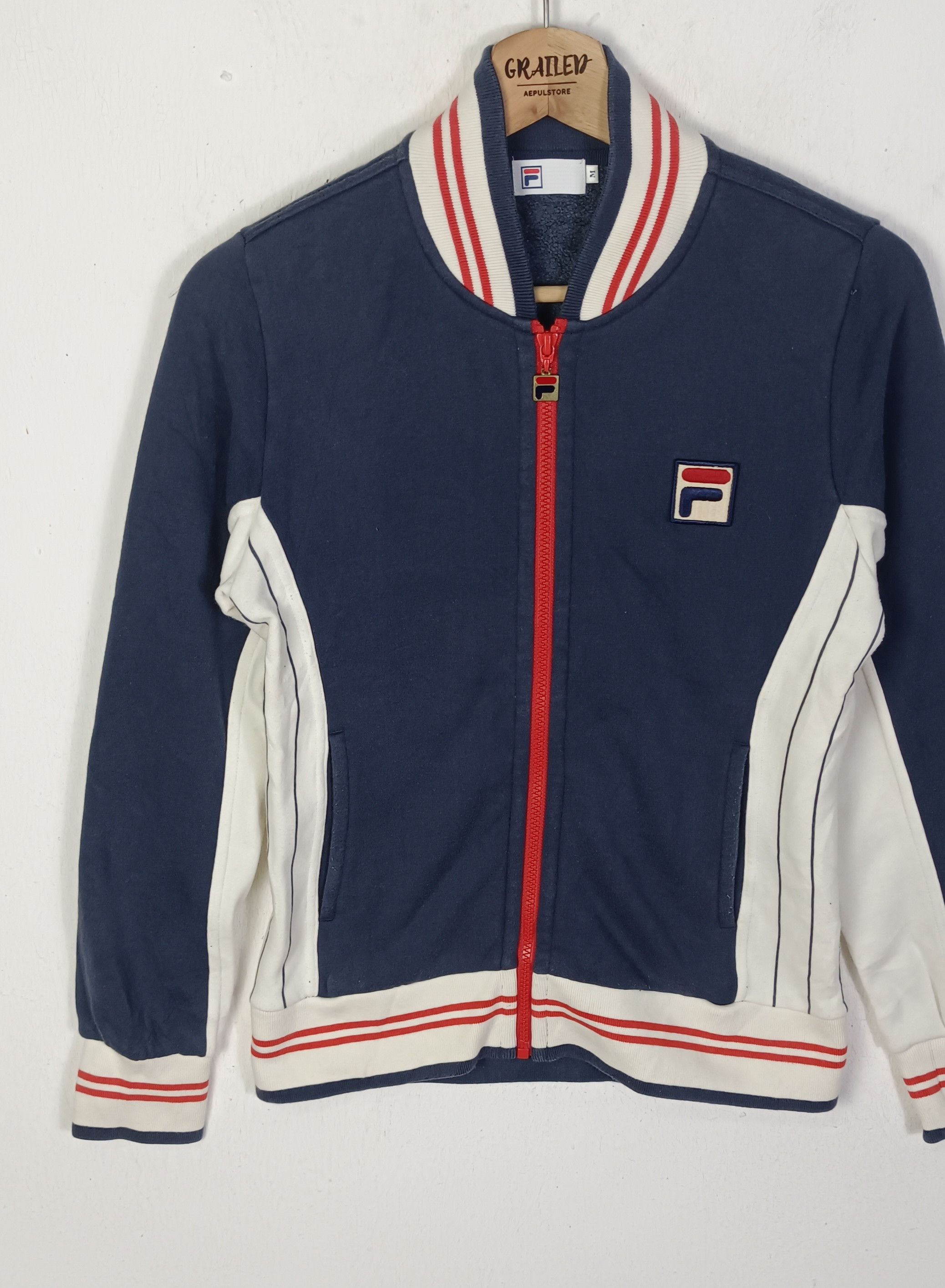 Fila Vintage Fila Settanta Navy Jacket Size S / US 4 / IT 40 - 4 Thumbnail