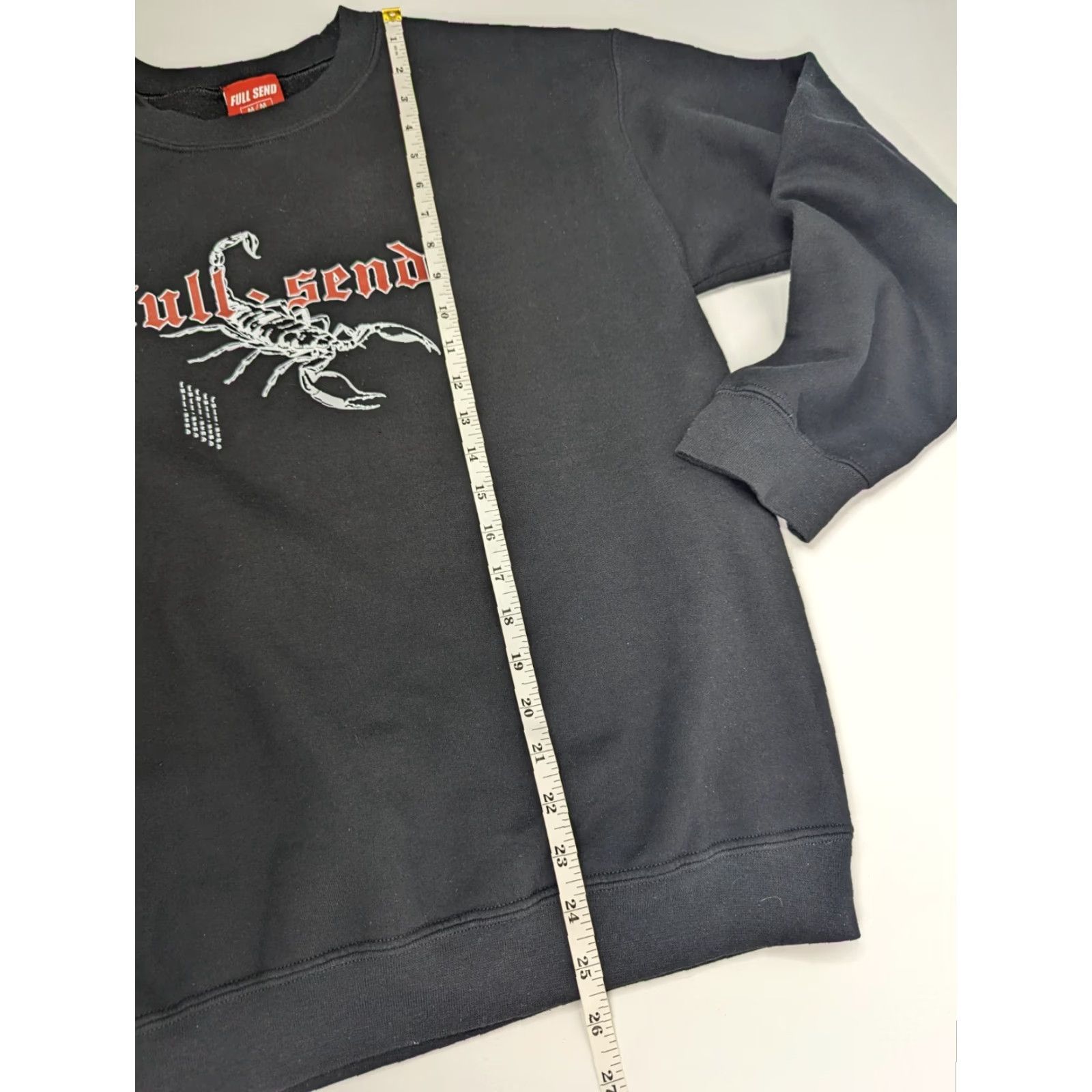 Vintage Nelk Boys Full Send Scorpion Sweatshirt Men's M Long Sleeve Crew Neck Black Size US M / EU 48-50 / 2 - 5 Thumbnail