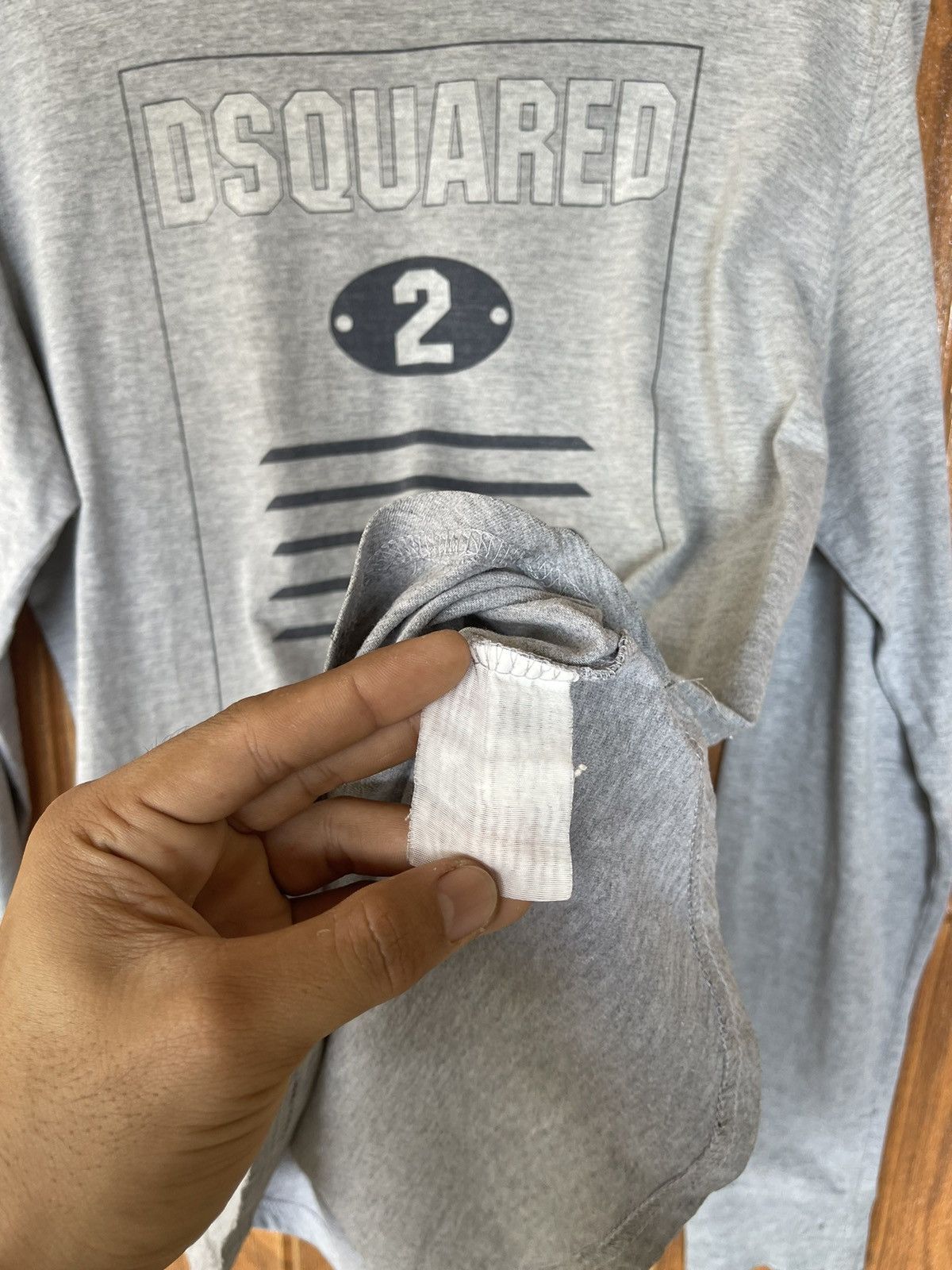 Designer × Dsquared2 × Vintage Vintage’y2k🔥DS QUARED2🔥Locker Room Distressed Longsleeve Tee Size US XL / EU 56 / 4 - 5 Thumbnail