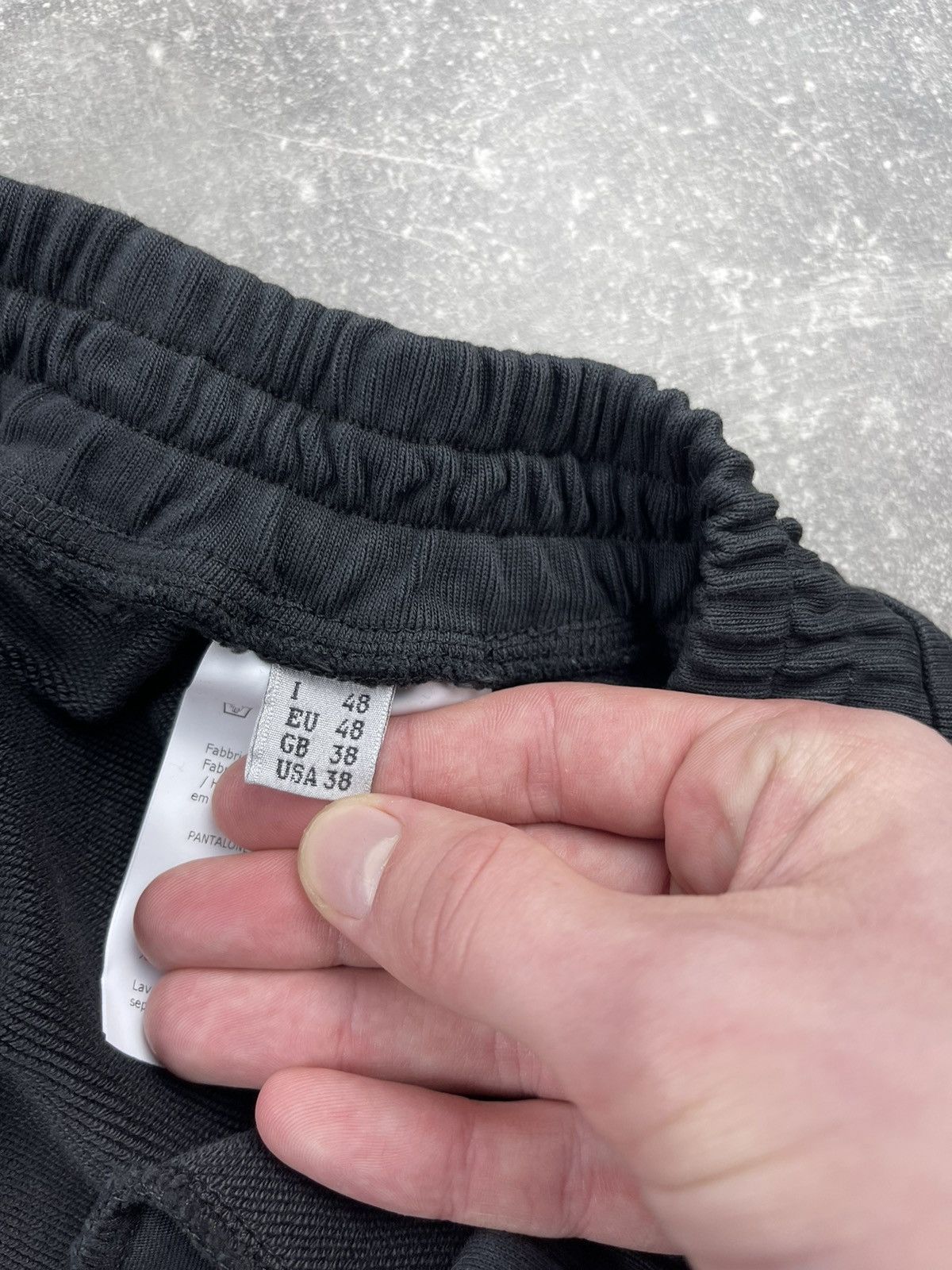 Moschino Moschino Couture Black Logo Jogger Pants Relaxed Tapered Fit Size US 32 / EU 48 - 16 Thumbnail