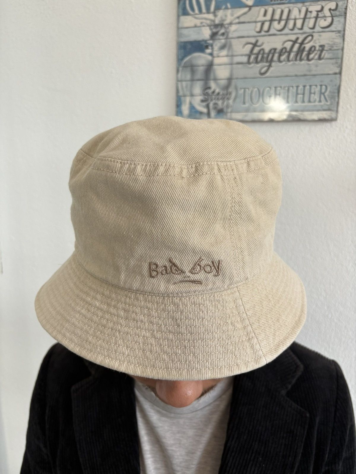 Vintage Vintage Bad boy Bucket Hat Embroidery Size ONE SIZE - 2 Thumbnail