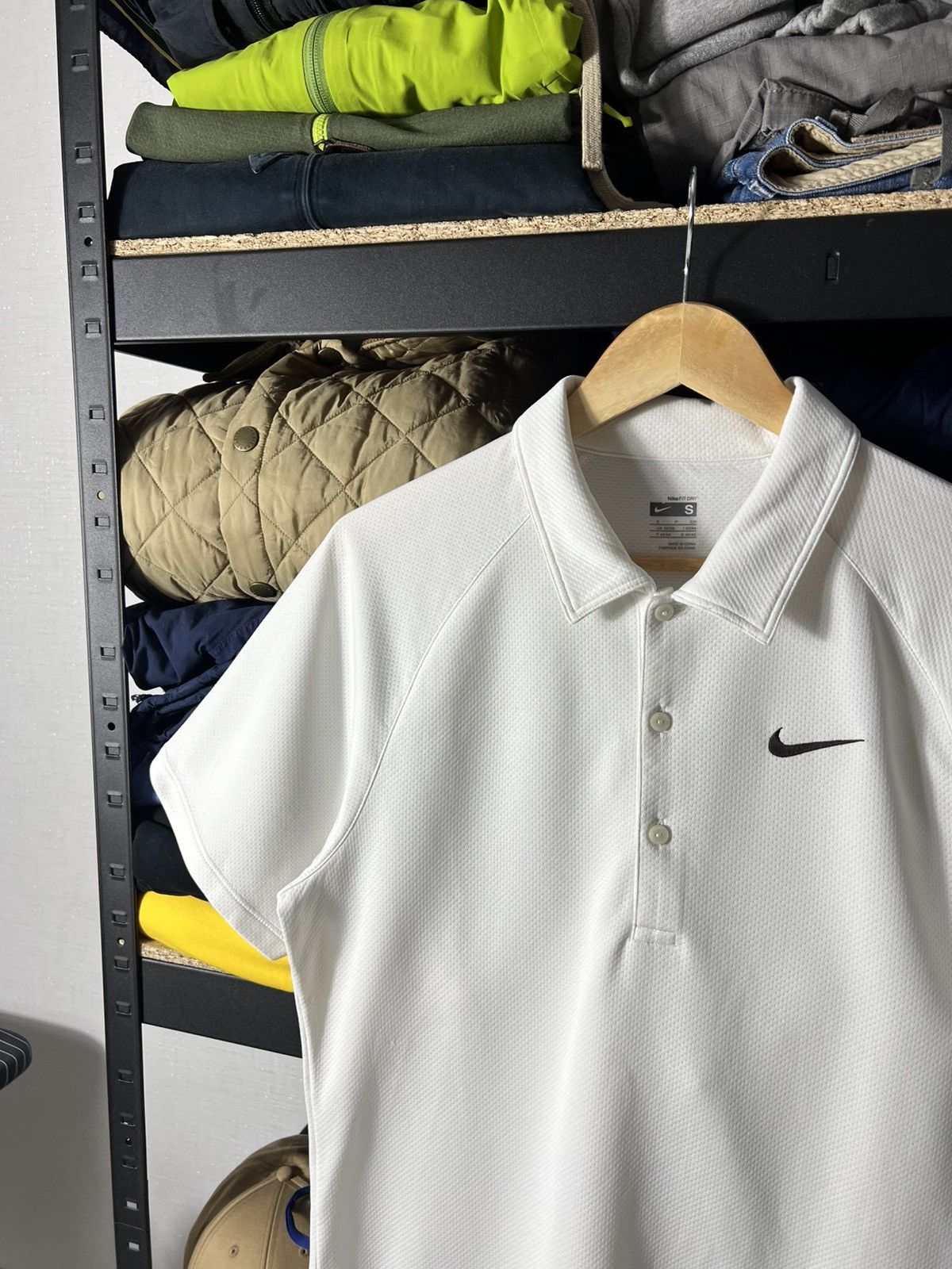 Nike 🟦 Vintage Nike Tennis Polo — White (Court Line) Size S Size US S / EU 44-46 / 1 - 7 Thumbnail