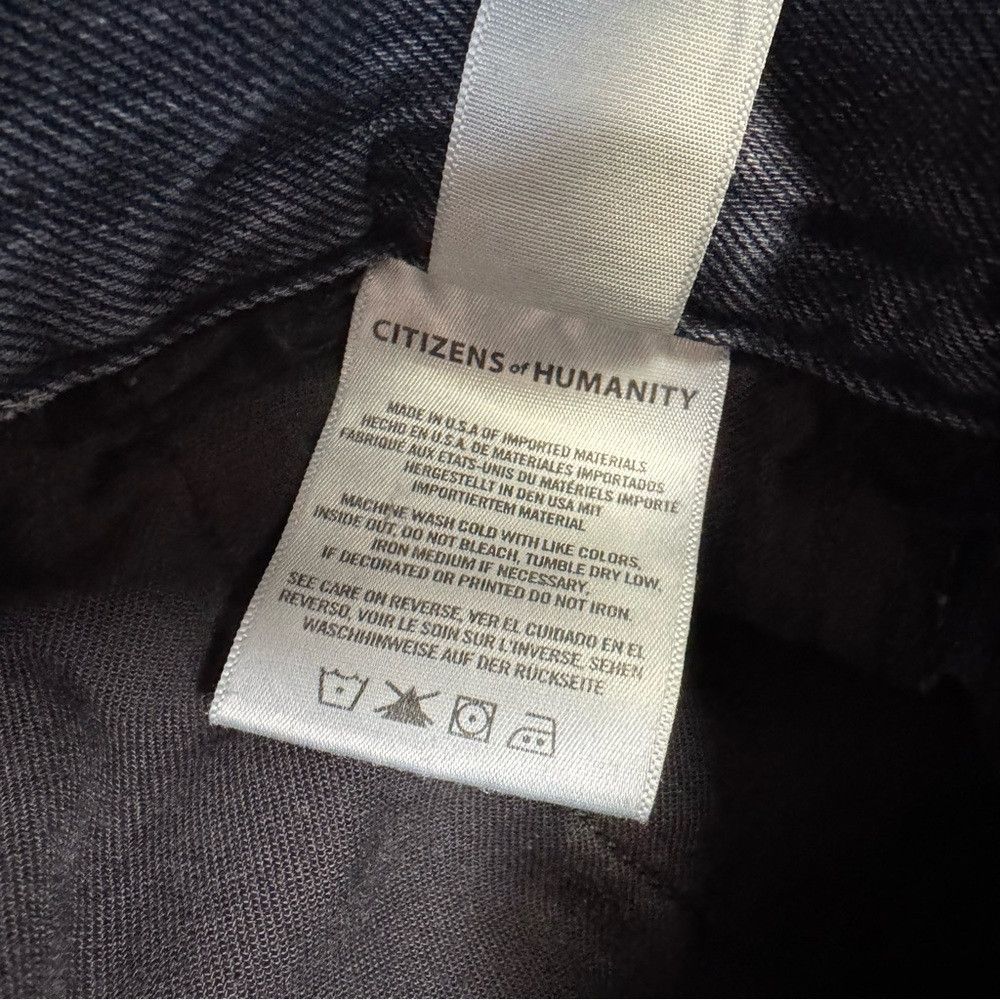 Citizens Of Humanity Citizens Of Humanity High-Rise Crop Wide Leg Black Jeans Si Size 28" / US 6 / IT 42 - 7 Thumbnail