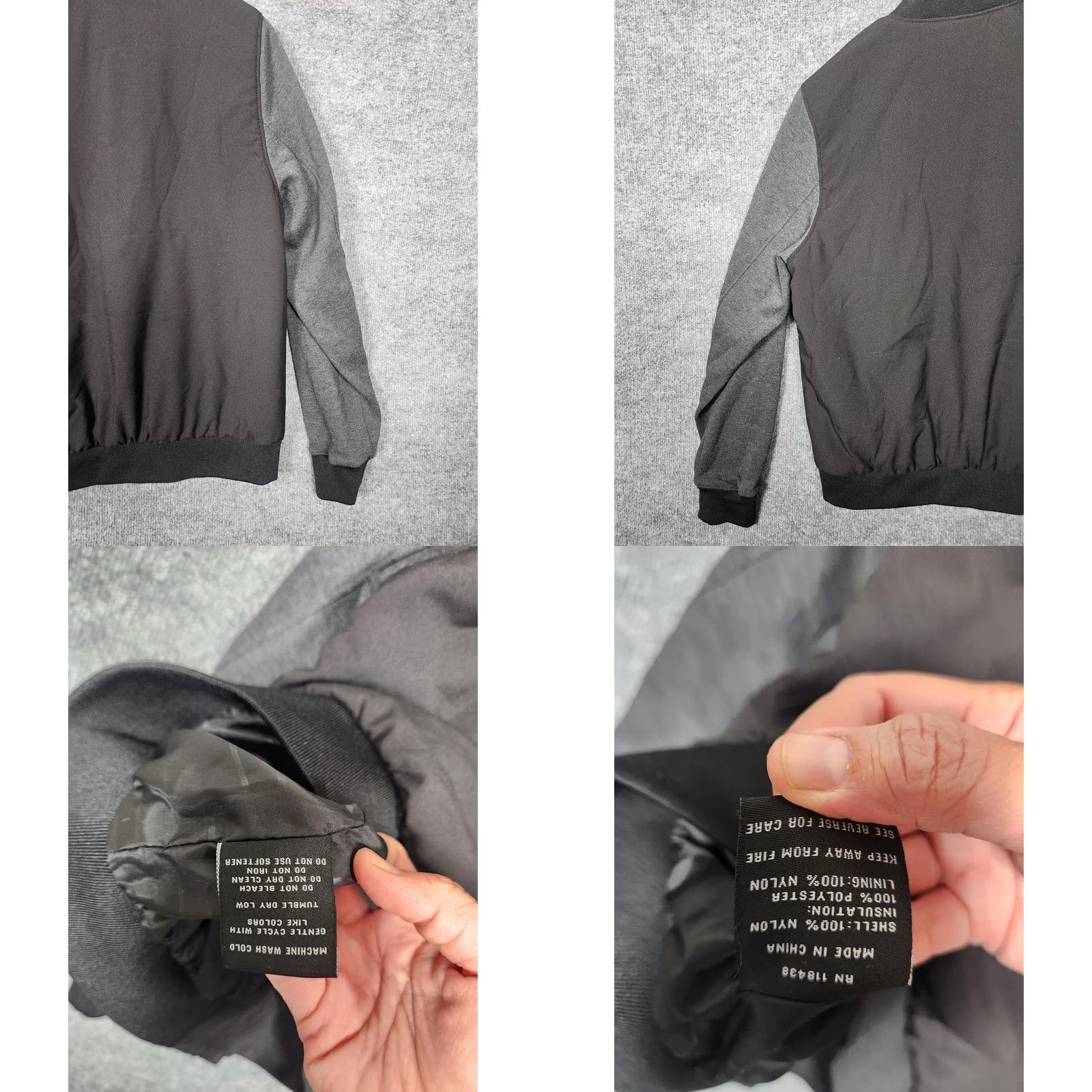 Vintage Fossa Apparel T-Mobile Jacket Mens Medium Black Gray Full Zip Bomber Logo Size US M / EU 48-50 / 2 - 8 Thumbnail