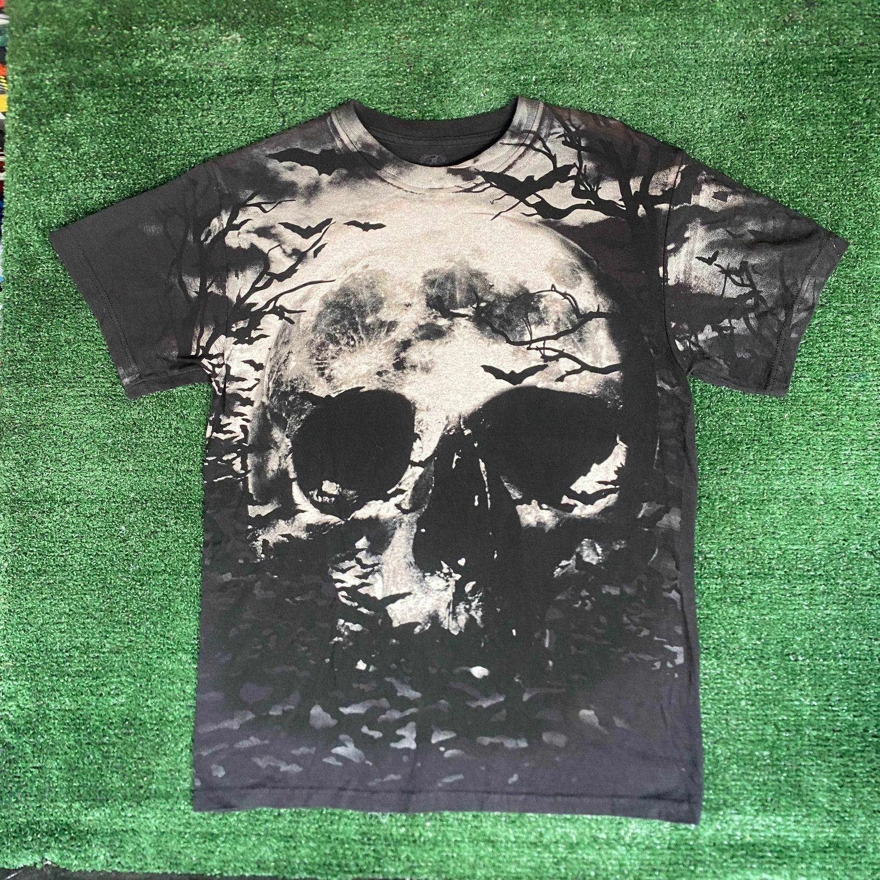 Vintage Praying 2024 Skeleton Skull Men’s XL Halloween 90s Punk Y2k Faded