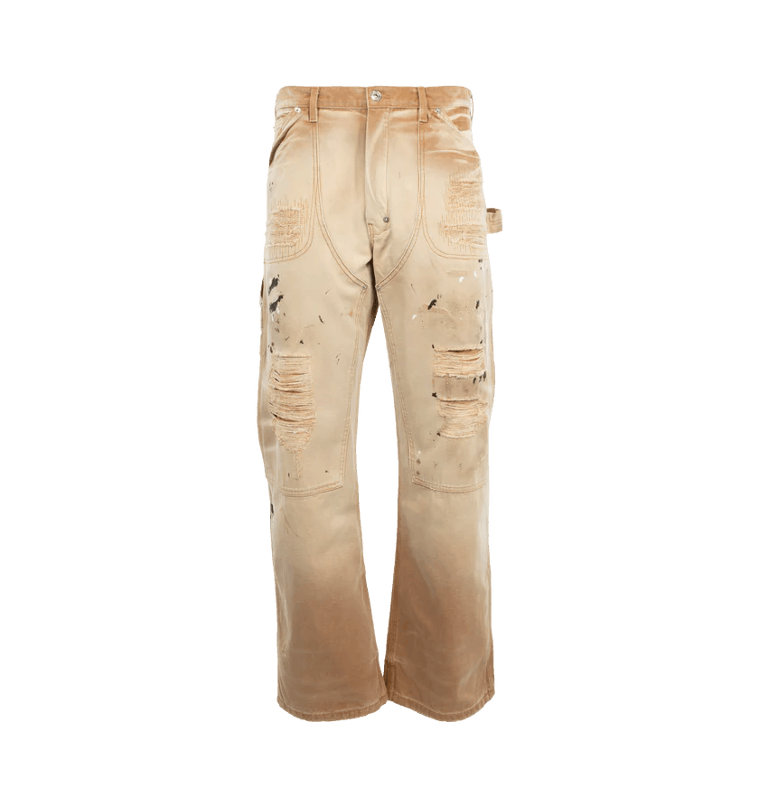 Gallery Dept. o1h1sh10525 Branko Carpenter Trousers in Beige Size US 36 / EU 52 - 1 Thumbnail