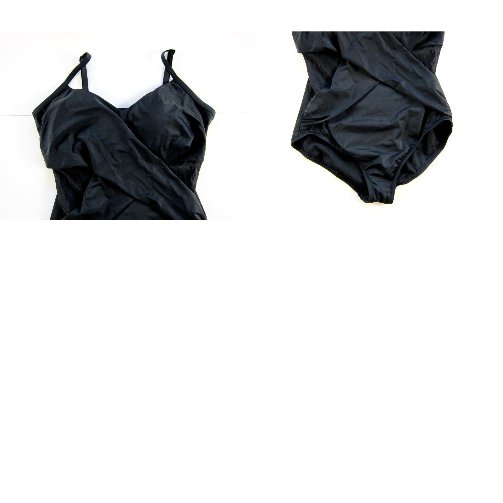 J Brand VINTAGE Embrace Your Curves Black Miracle Brand Black Slimming One Piece Swimsuit 1X Size ONE SIZE - 8 Thumbnail