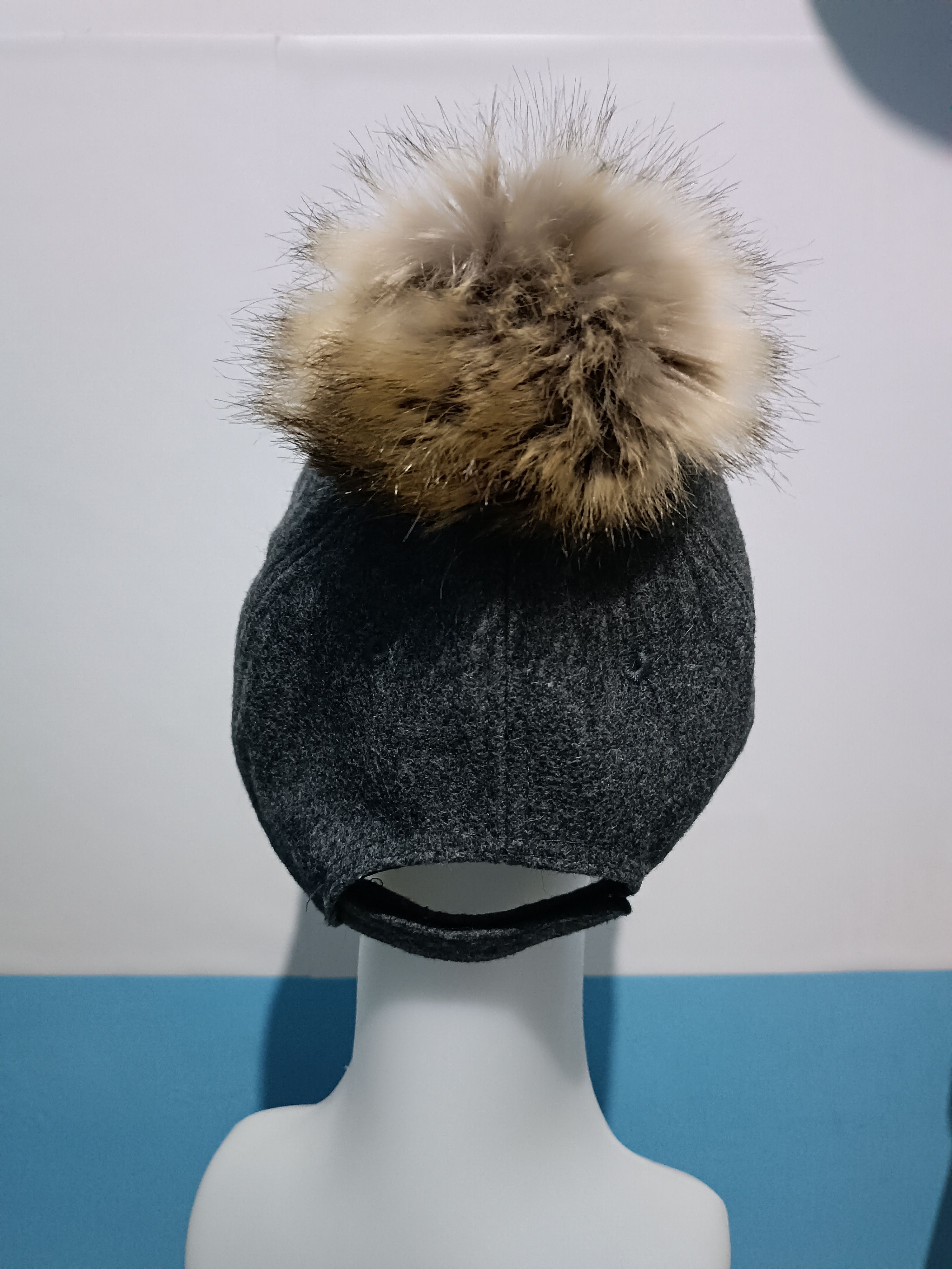 Japanese Brand Baseball Hat with Fur and Iron Spike Size ONE SIZE - 3 Thumbnail