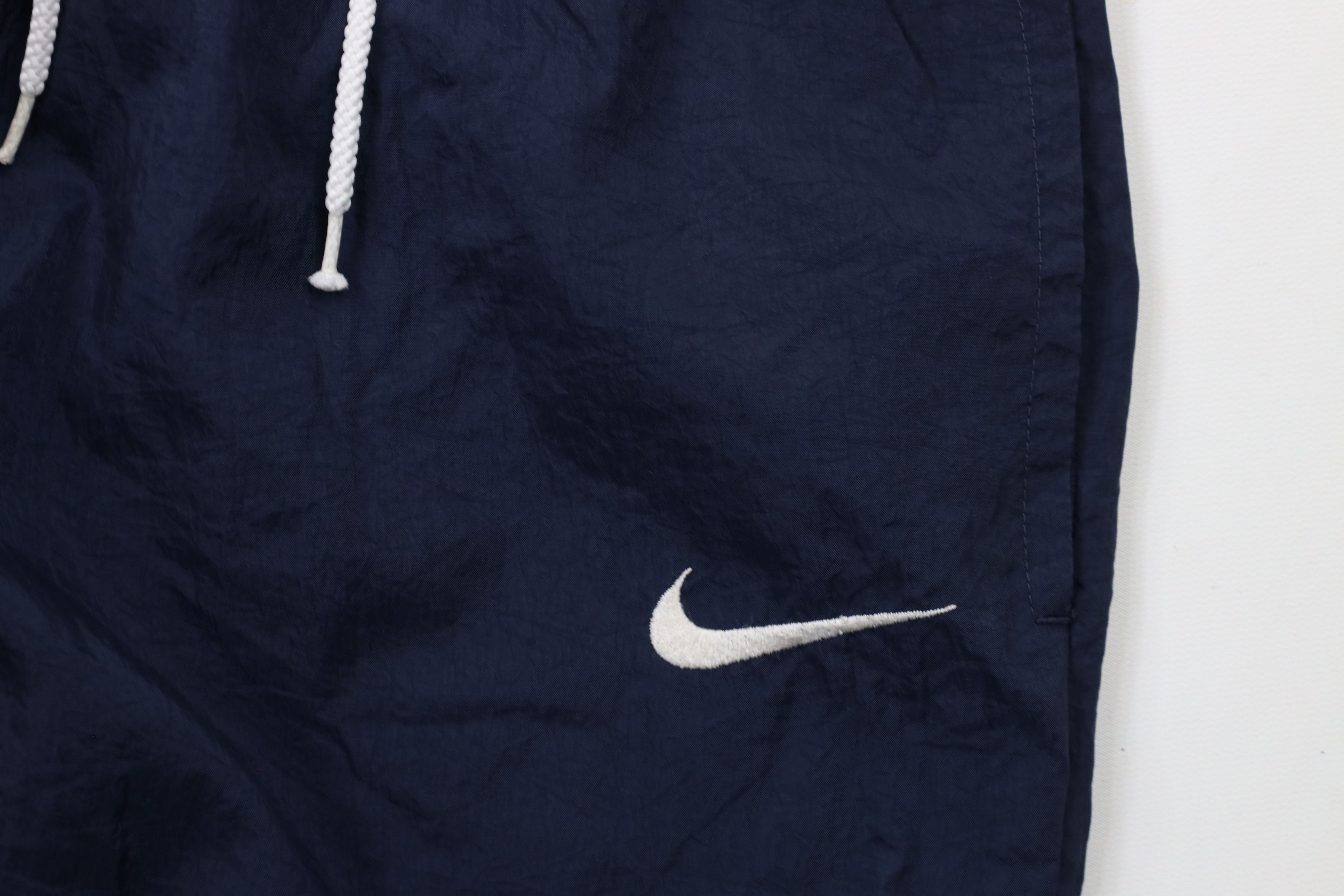 Nike Vintage 90s Nike Scott Mini Swoosh Nylon Joggers Pants Blue Size US 38 / EU 54 - 6 Thumbnail