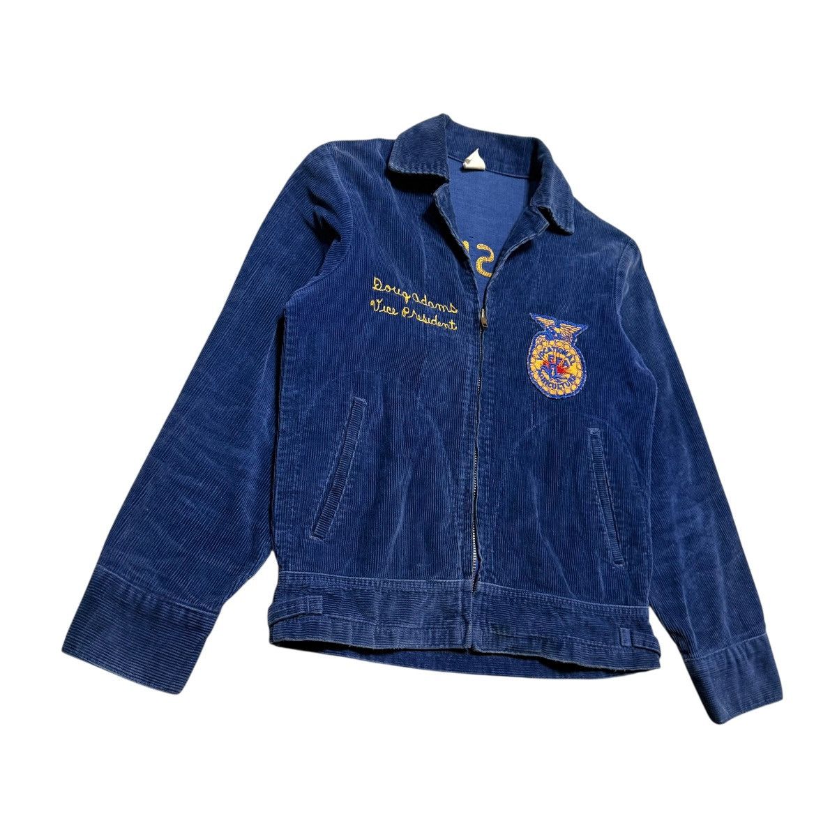 Vintage Vtg 60s FFA Louisiana Haughton Talon Zipper Corduroy Jacket Size US XS / EU 42 / 0 - 7 Thumbnail