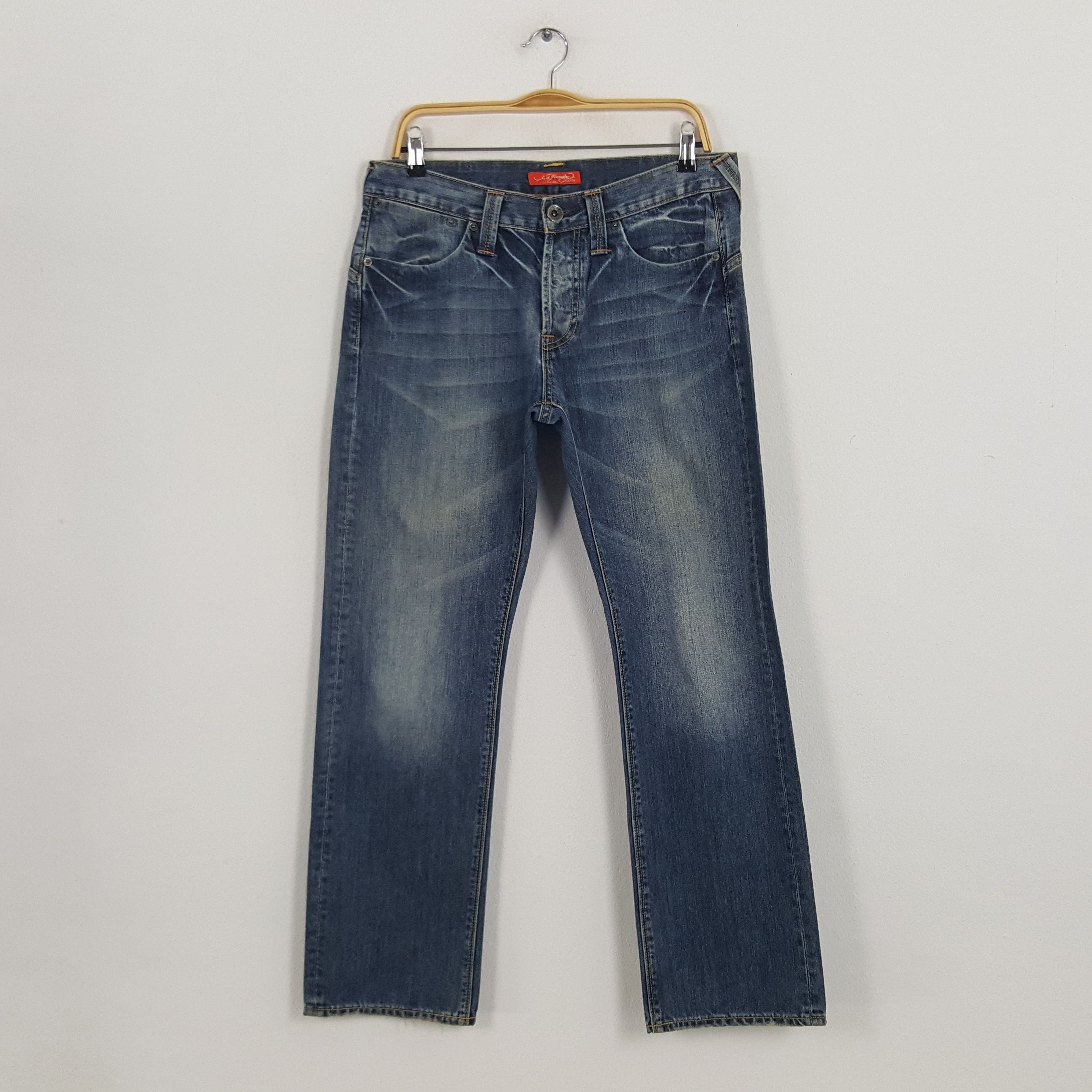 Christian Audigier × Ed Hardy × Vintage Vintage Ed Hardy by Christian Audiger American Custom Jeans Size US 32 / EU 48 - 4 Thumbnail