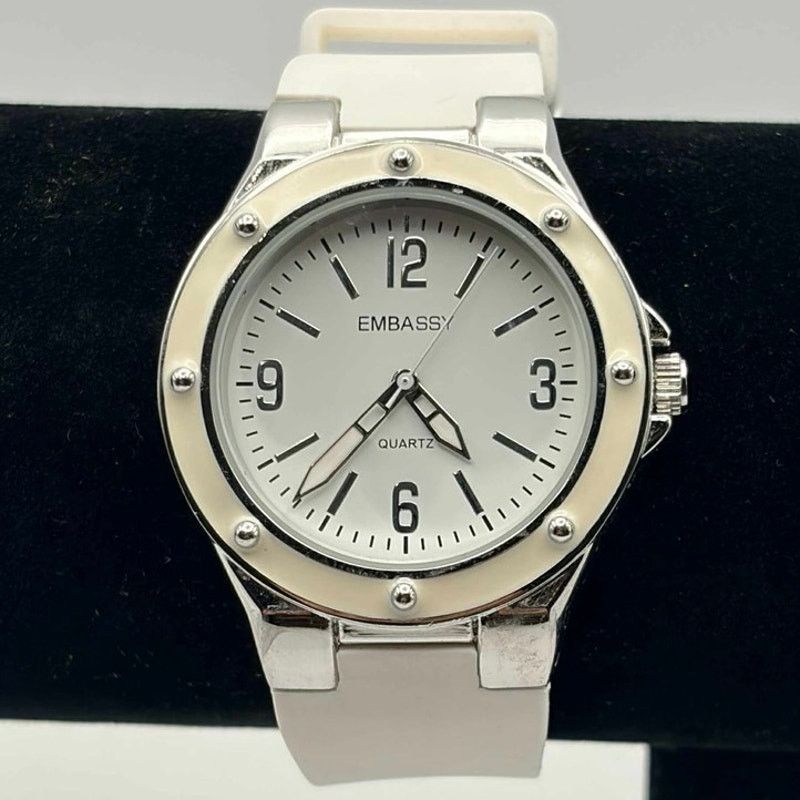 Other Silver & White Embassy Men’s Watch Size ONE SIZE - 1 Thumbnail