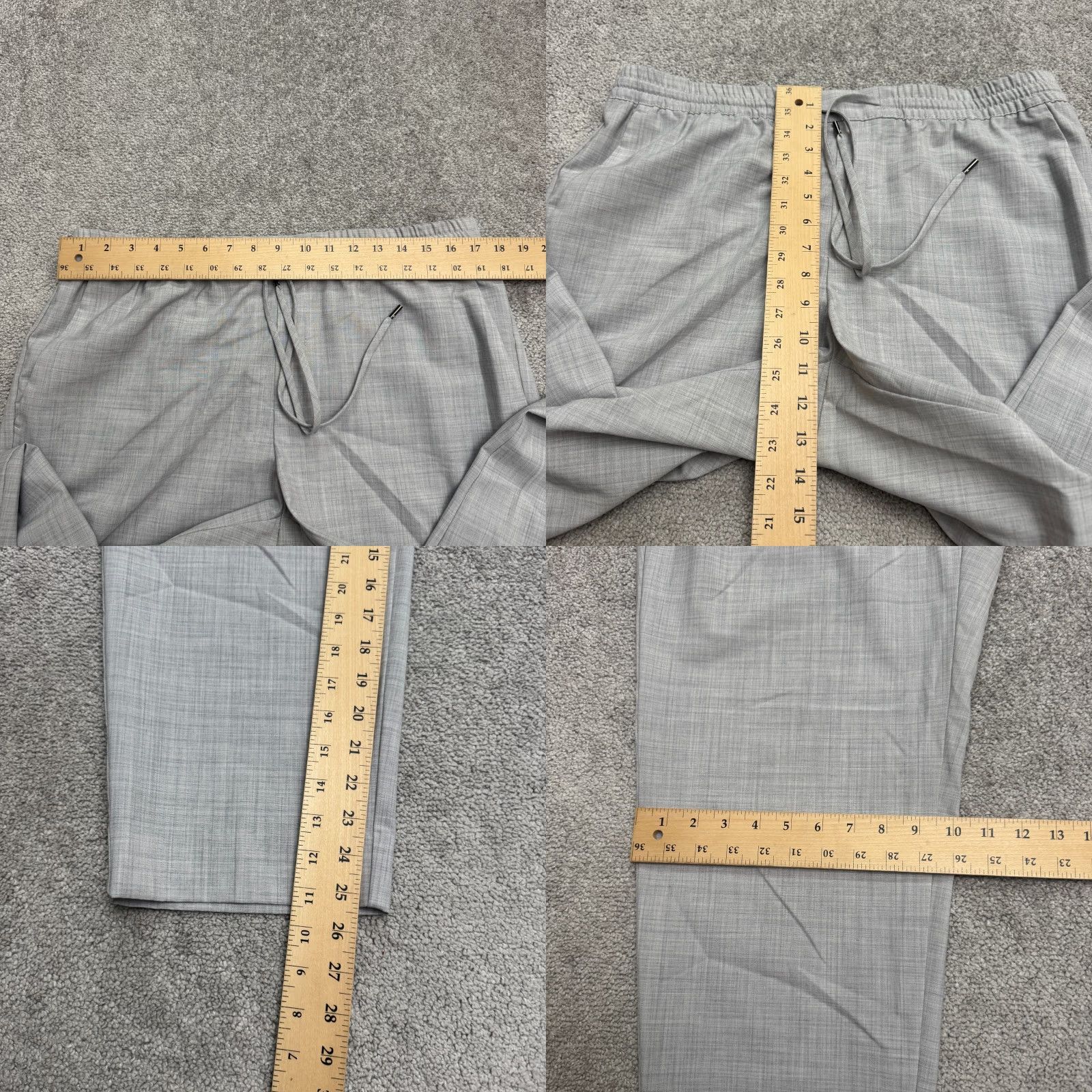 Banana Republic VINTAGE? No — Banana Republic Wool Blend Pull On Tapered Leg Trouser Pants Womens Large Gray Size 36" / US 14 / IT 50 - 8 Thumbnail