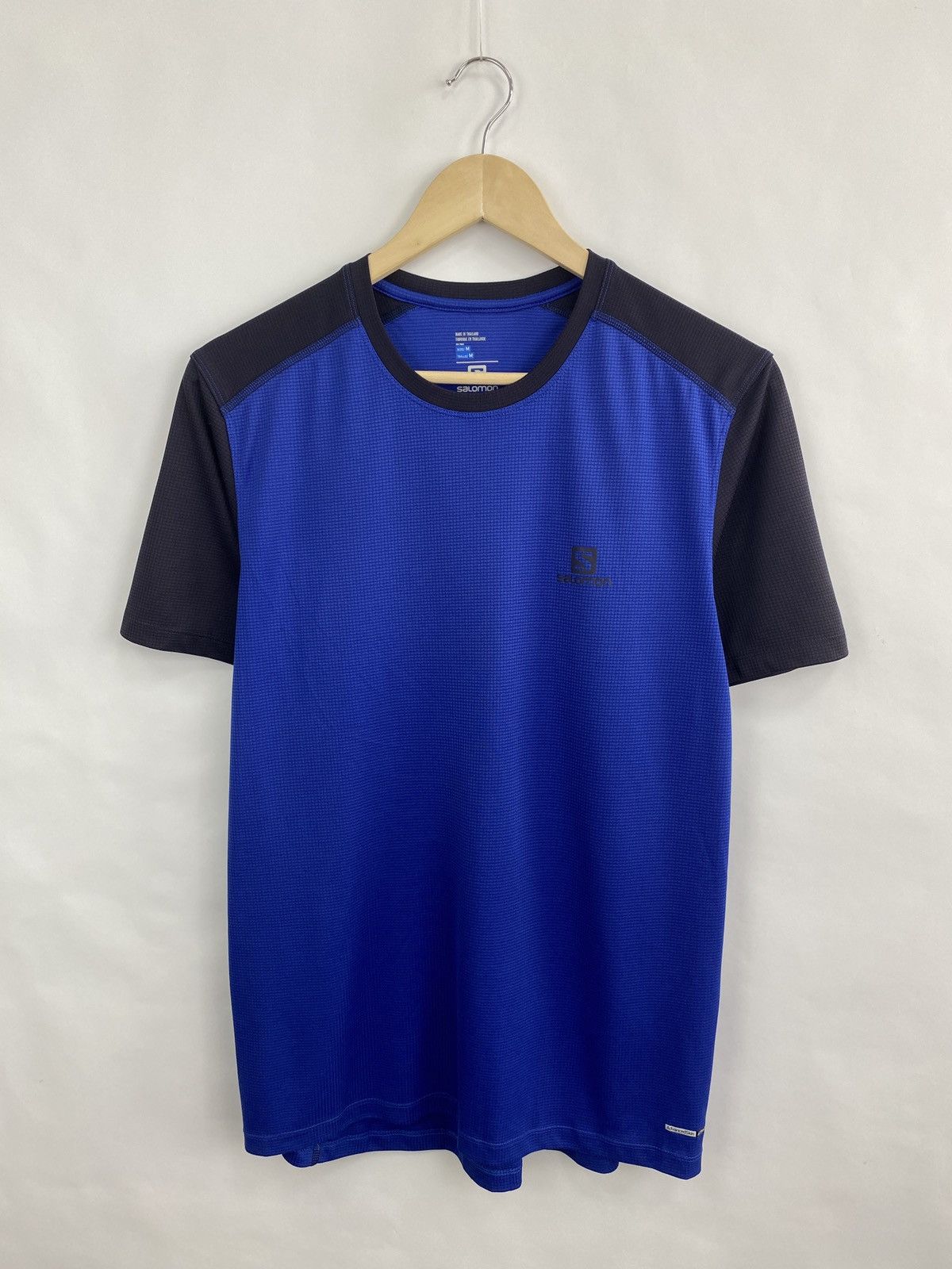 Salomon 🇺🇸🧗 Salomon ActiveDry Running Outdoor T-Shirt Mountains Rare Size US M / EU 48-50 / 2 - 3 Thumbnail