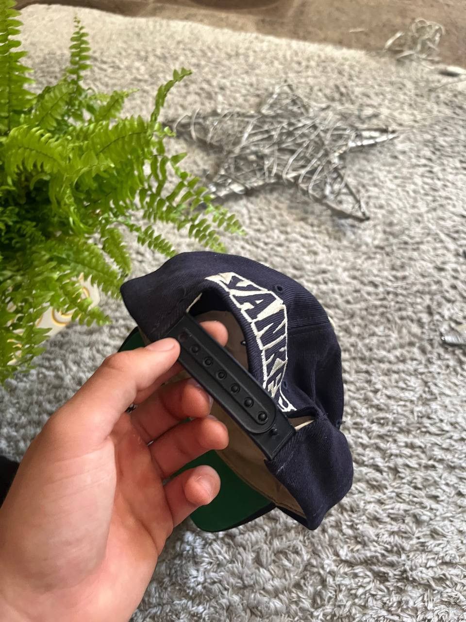 New Era × Vintage Cap New Era Yankees Vintage Streetwear Big Logo Rare Size ONE SIZE - 4 Thumbnail