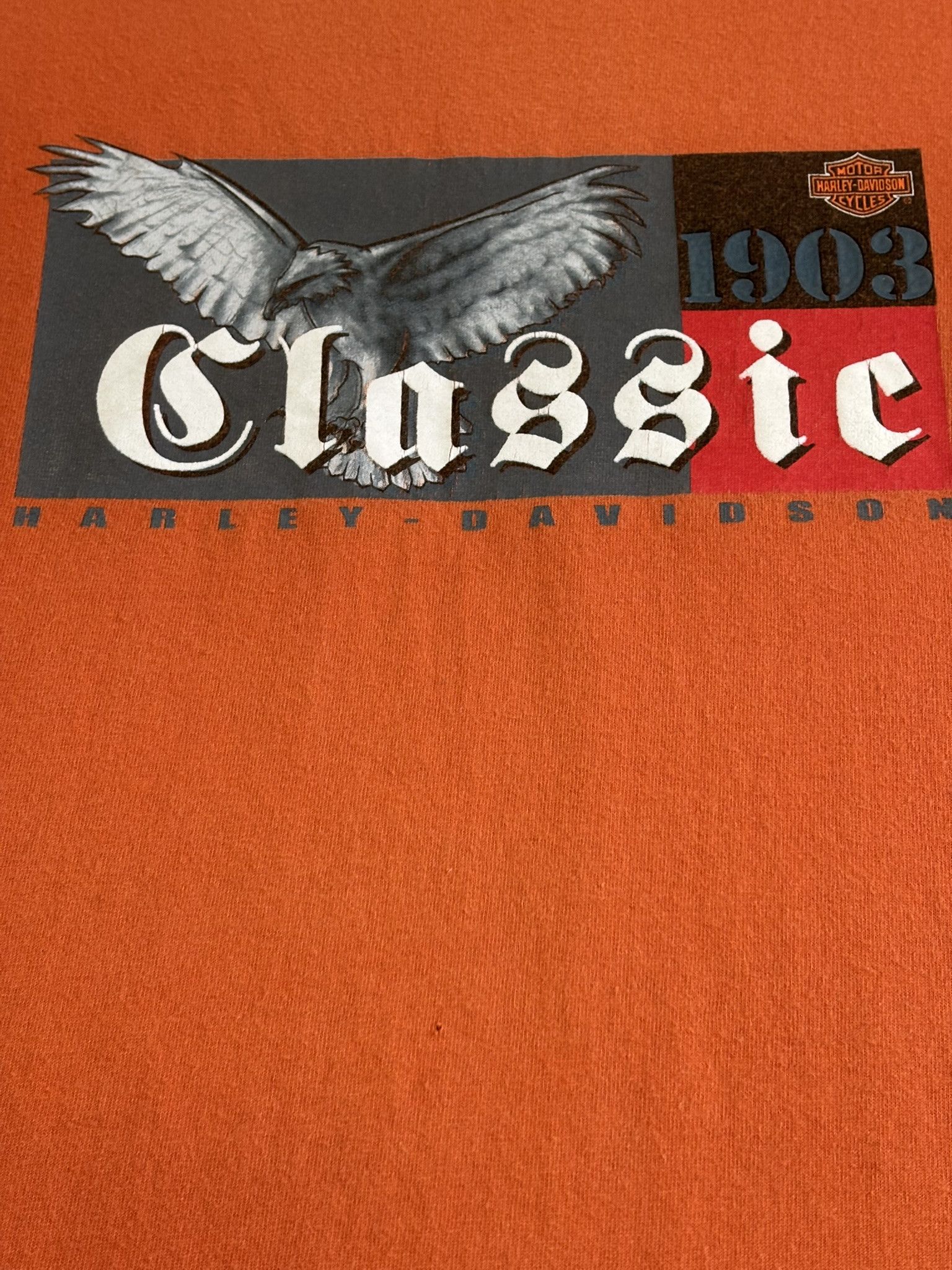Harley Davidson Harley Davidson Orange T-Shirt size XL Size US XL / EU 56 / 4 - 7 Thumbnail