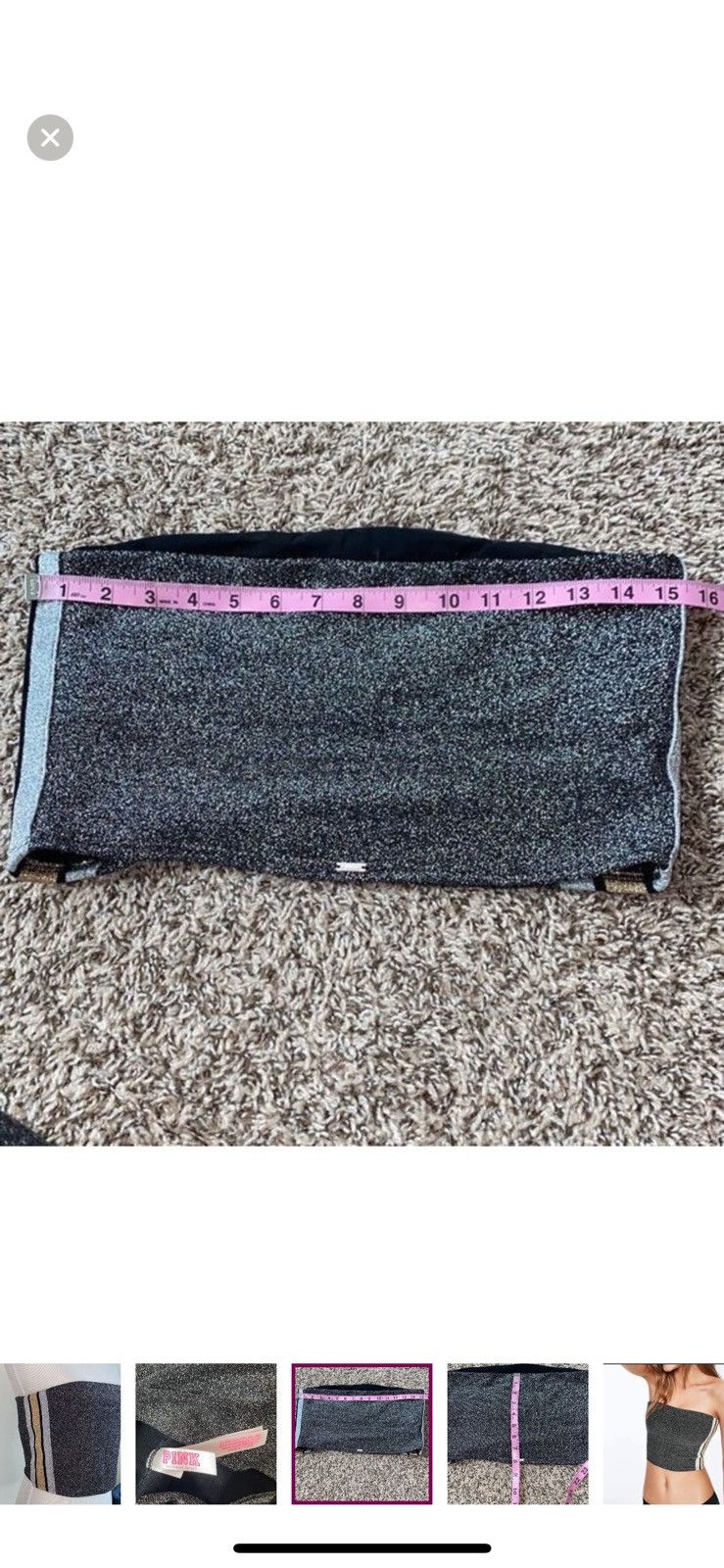 Pink Pink Victoria’s Secret medium sparkly bandeau tube top Size M / US 6-8 / IT 42-44 - 2 Thumbnail