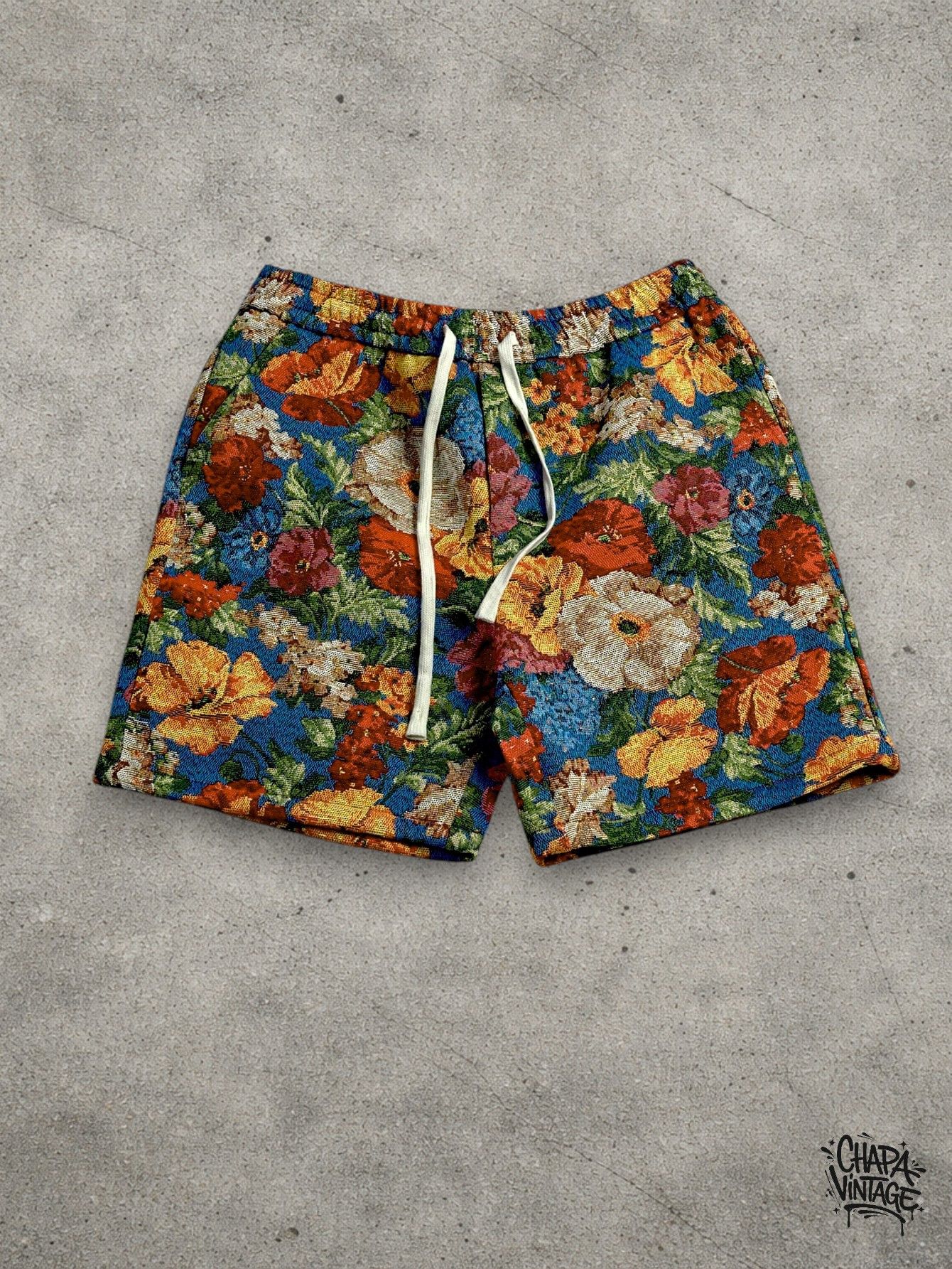 Vintage Flower shorts Size US 32 / EU 48 - 1 Thumbnail