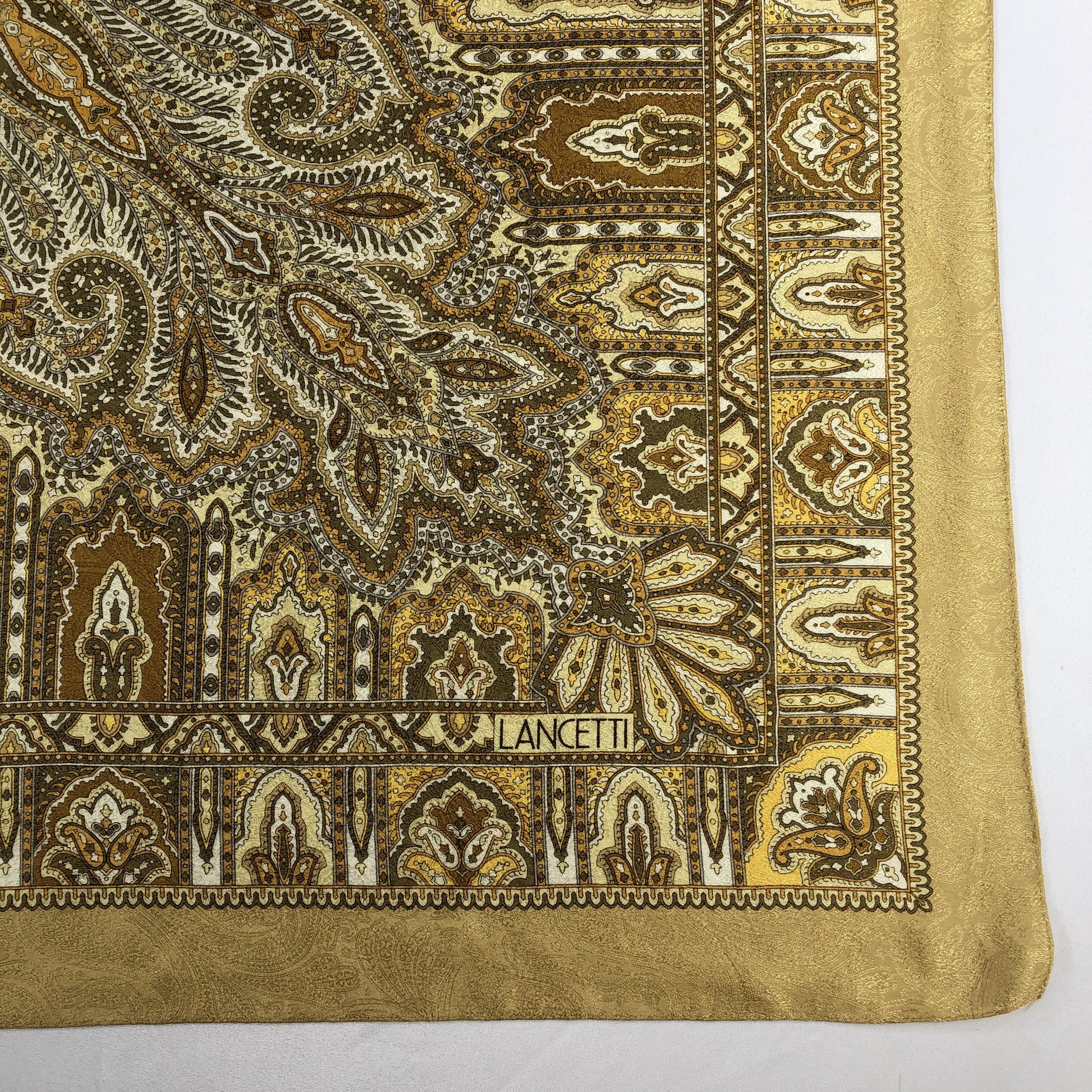 Lui di Lancetti Vintage Lui De Lancetti Silk Scarf Size ONE SIZE - 4 Thumbnail