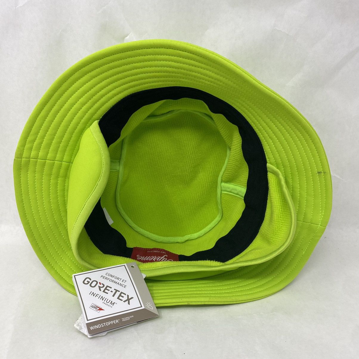 Goretex × Supreme Supreme Gore-Tex Windstopper Crusher Lime Green Bucket Hat Size ONE SIZE - 5 Thumbnail