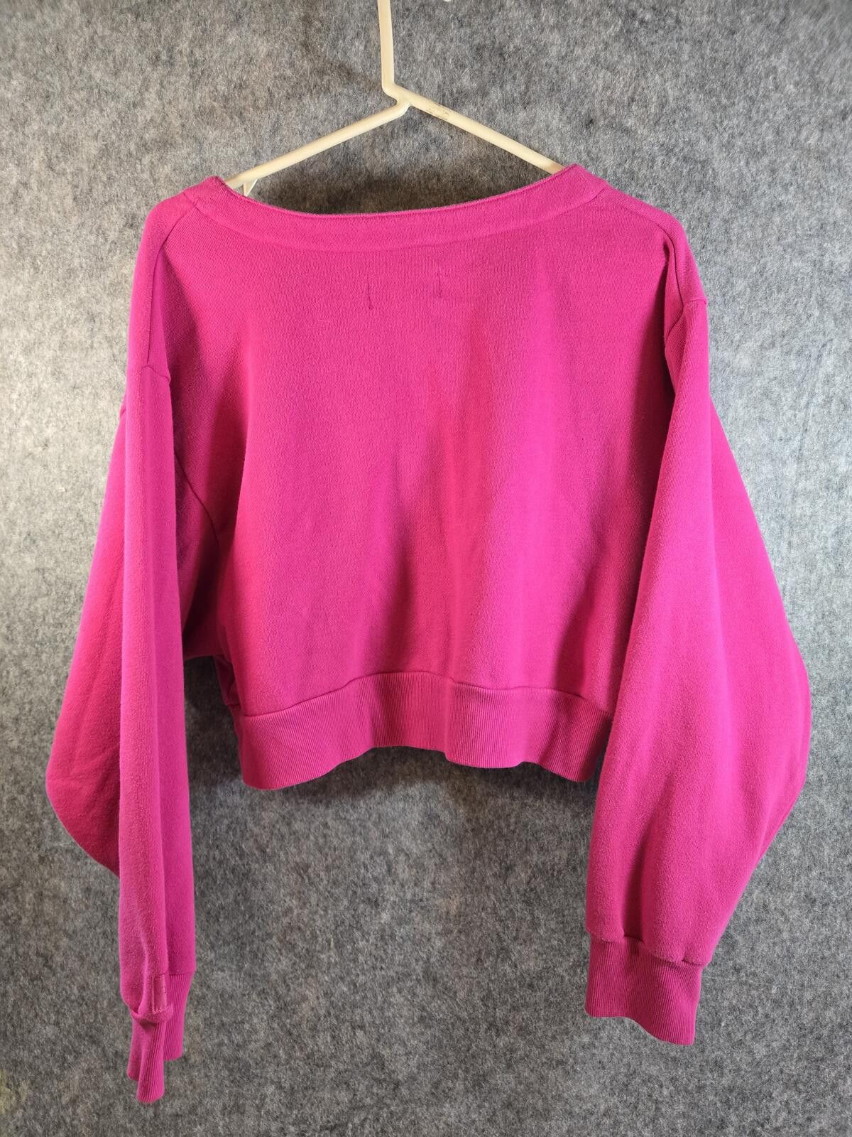 Other Victoria's Secret Magenta Lace-Up Cropped Sweatshirt M Size M / US 6-8 / IT 42-44 - 8 Thumbnail
