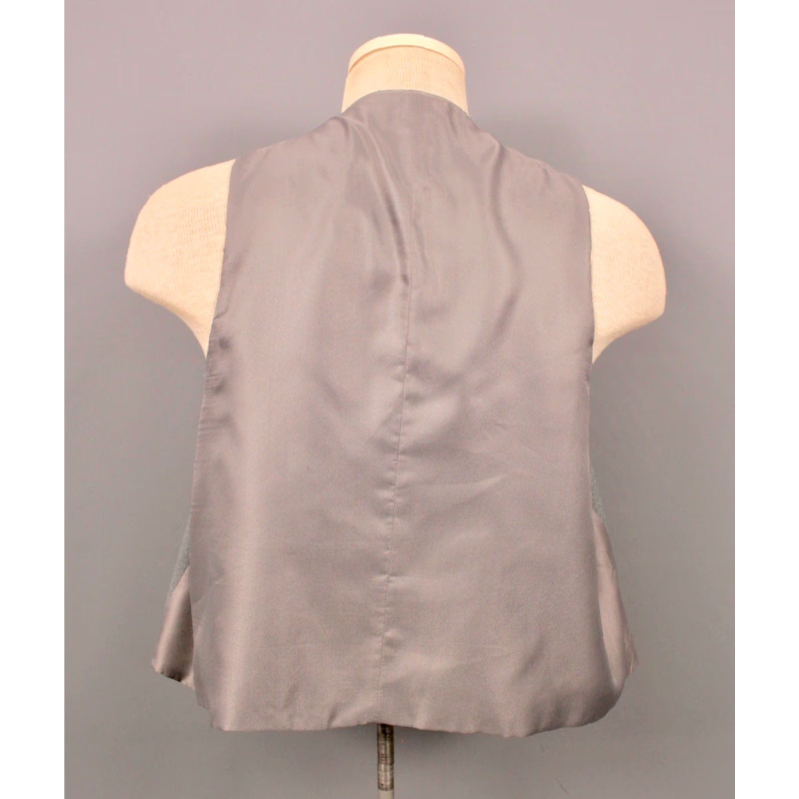 Vintage VINTAGE Men’s VTG 70s Grey 3 PC Leisure Suit Sz L-XL 1970s Disco Polyester Shirt Hoodie Hat Mens Size 42R - 7 Thumbnail
