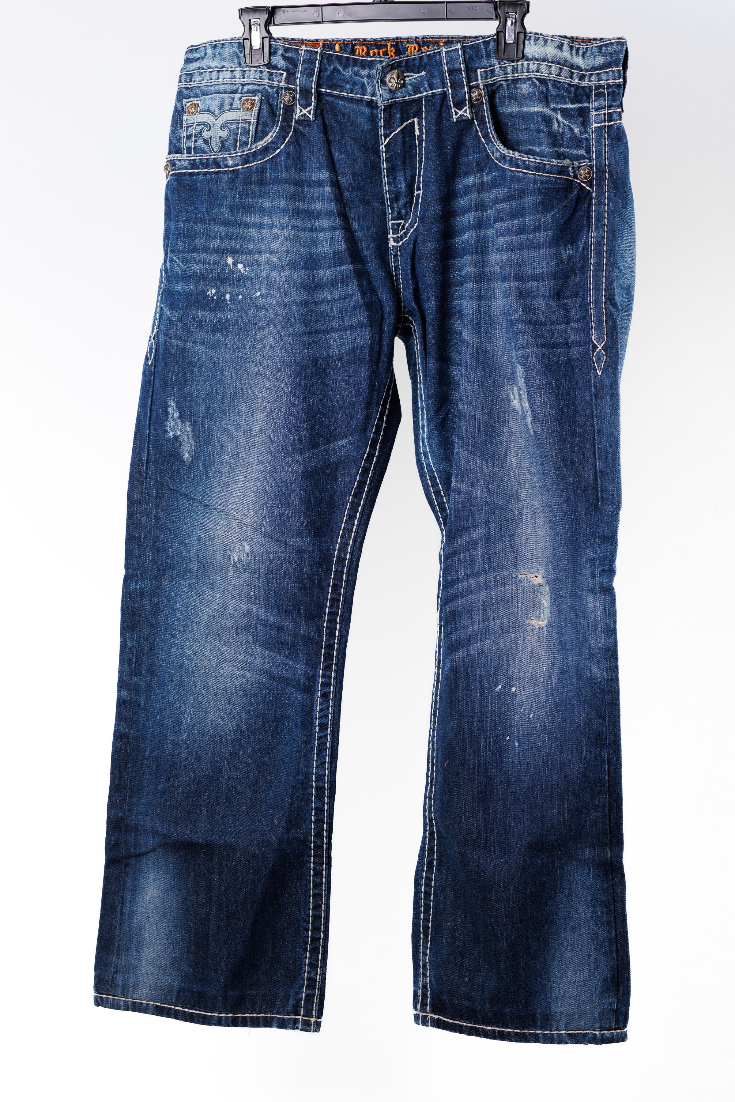 Rock Revival Rock Revival “Mason” RE8664R Straight Jeans — Men’s 36x32 Size US 36 / EU 52 - 2 Thumbnail
