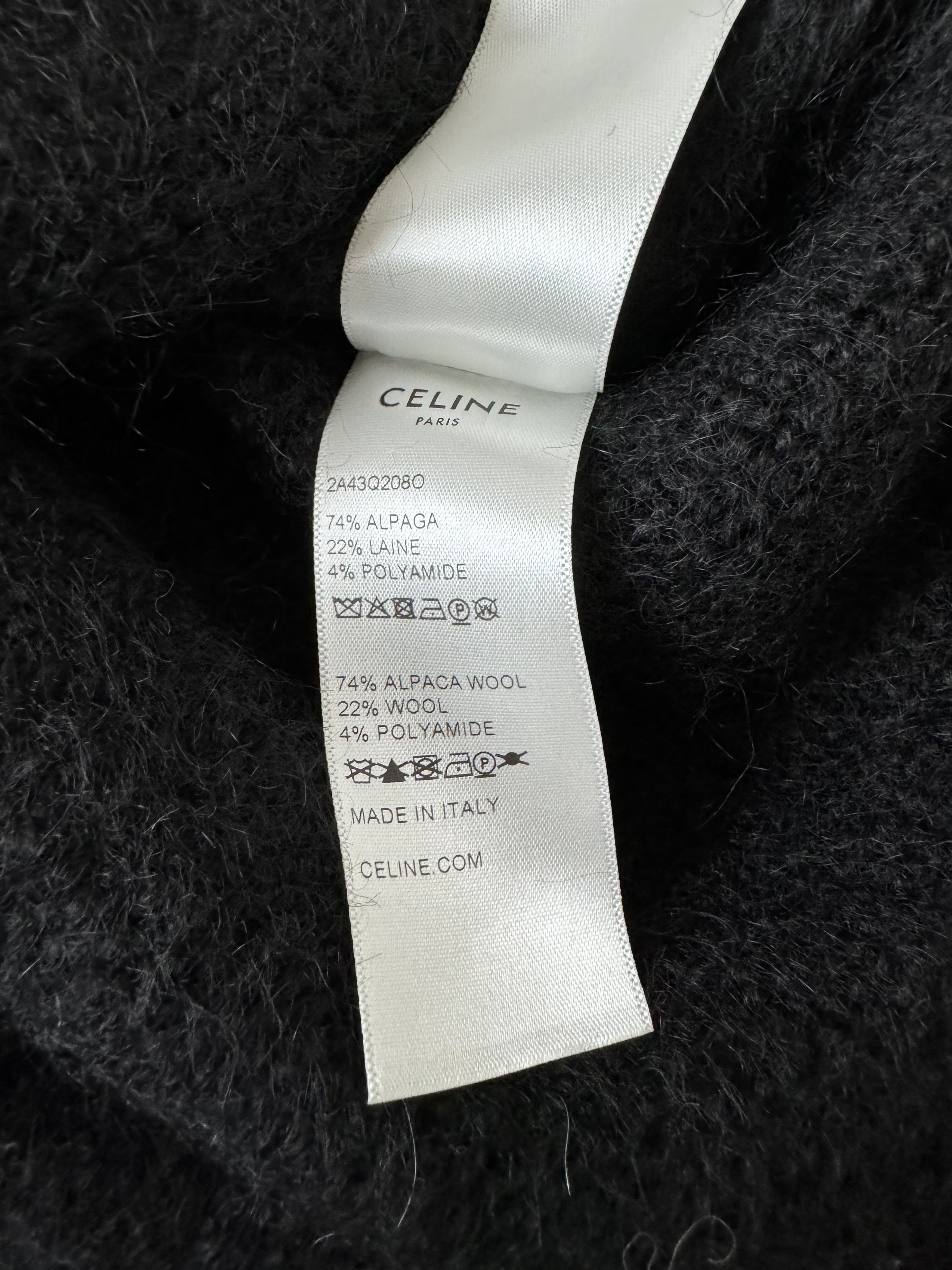 Celine × Hedi Slimane Celine Alpaca Wool Oversized Sweater FW21 Size US M / EU 48-50 / 2 - 4 Thumbnail