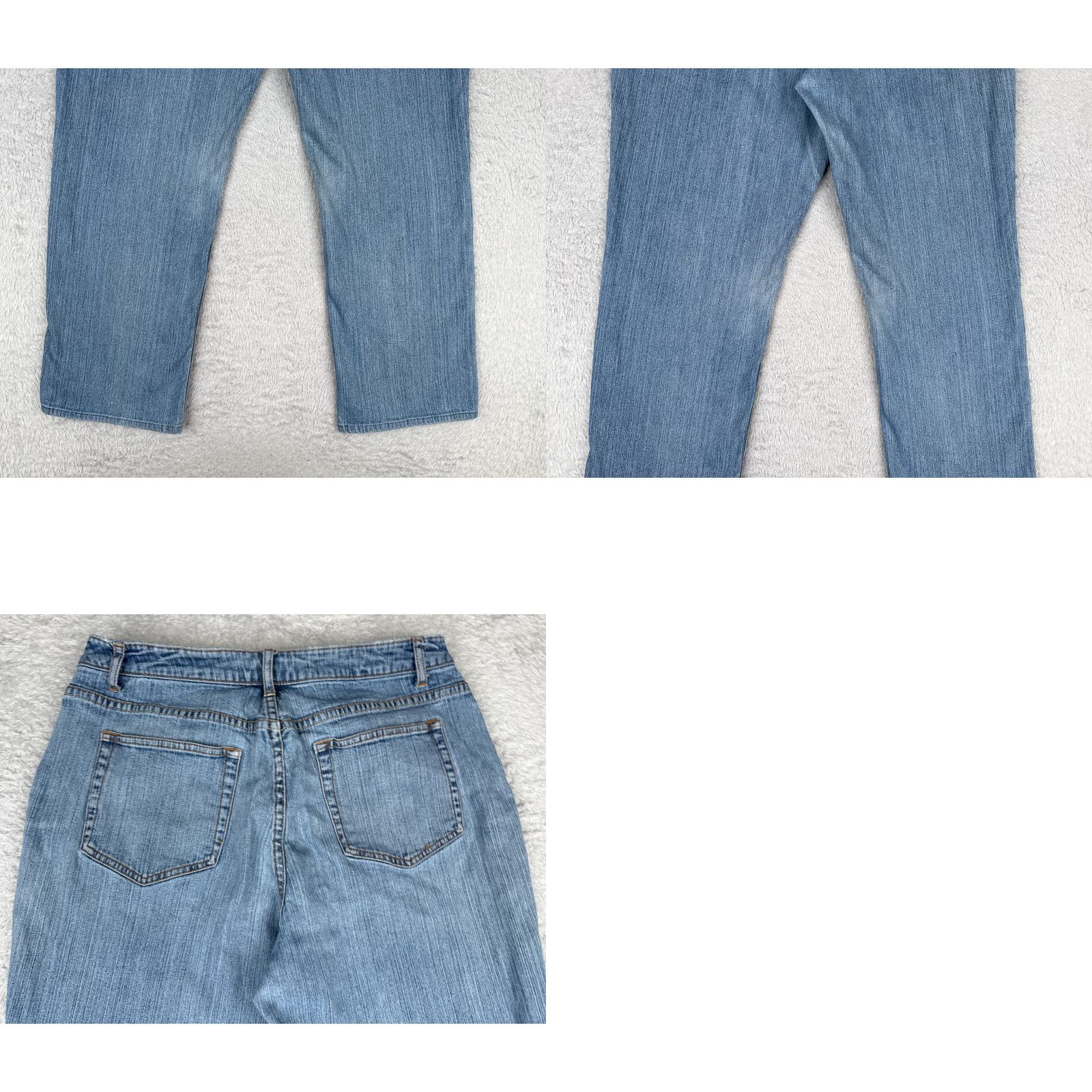 Coldwater Creek Coldwater Creek Jeans 14 Womens Blue Denim Straight High Rise Cotton 32x28 Size 36" / US 14 / IT 50 - 10 Thumbnail