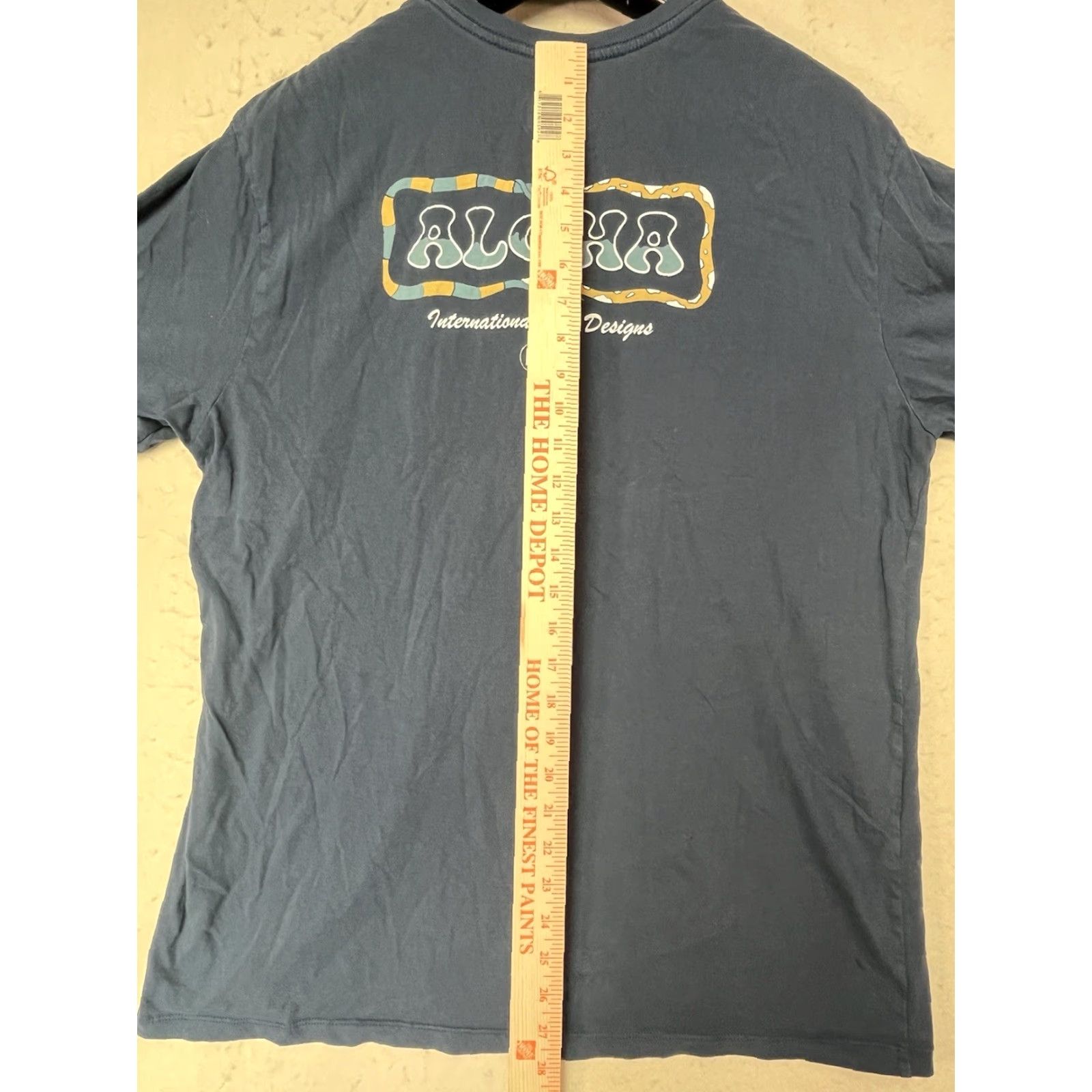 ALOHAS IPD Co. Graphic T-Shirt Mens XL Blue Short Sleeve Ipd Company Logo Surf Music Modern Regular Cotton Crew Neck Size US XL / EU 56 / 4 - 4 Thumbnail