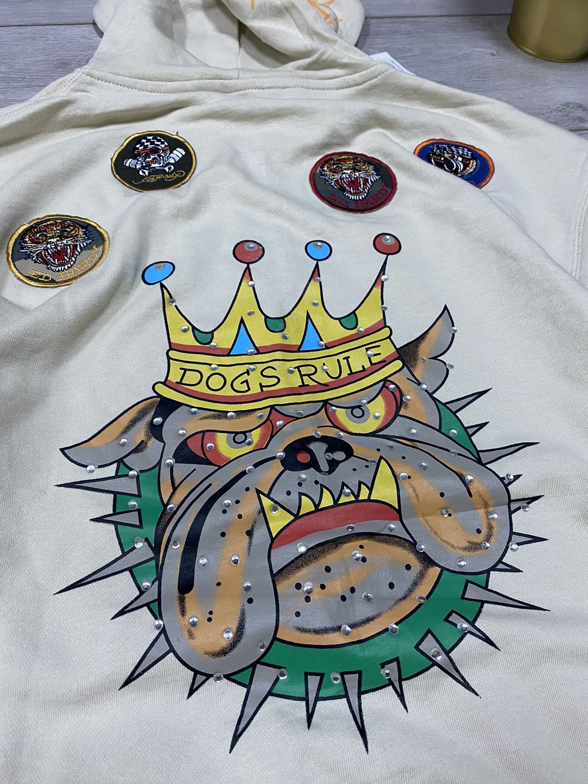 Ed Hardy Ed Hardy 🐶 vintage dogs rule big logo hoodie Size US XXL / EU 58 / 5 - 6 Thumbnail