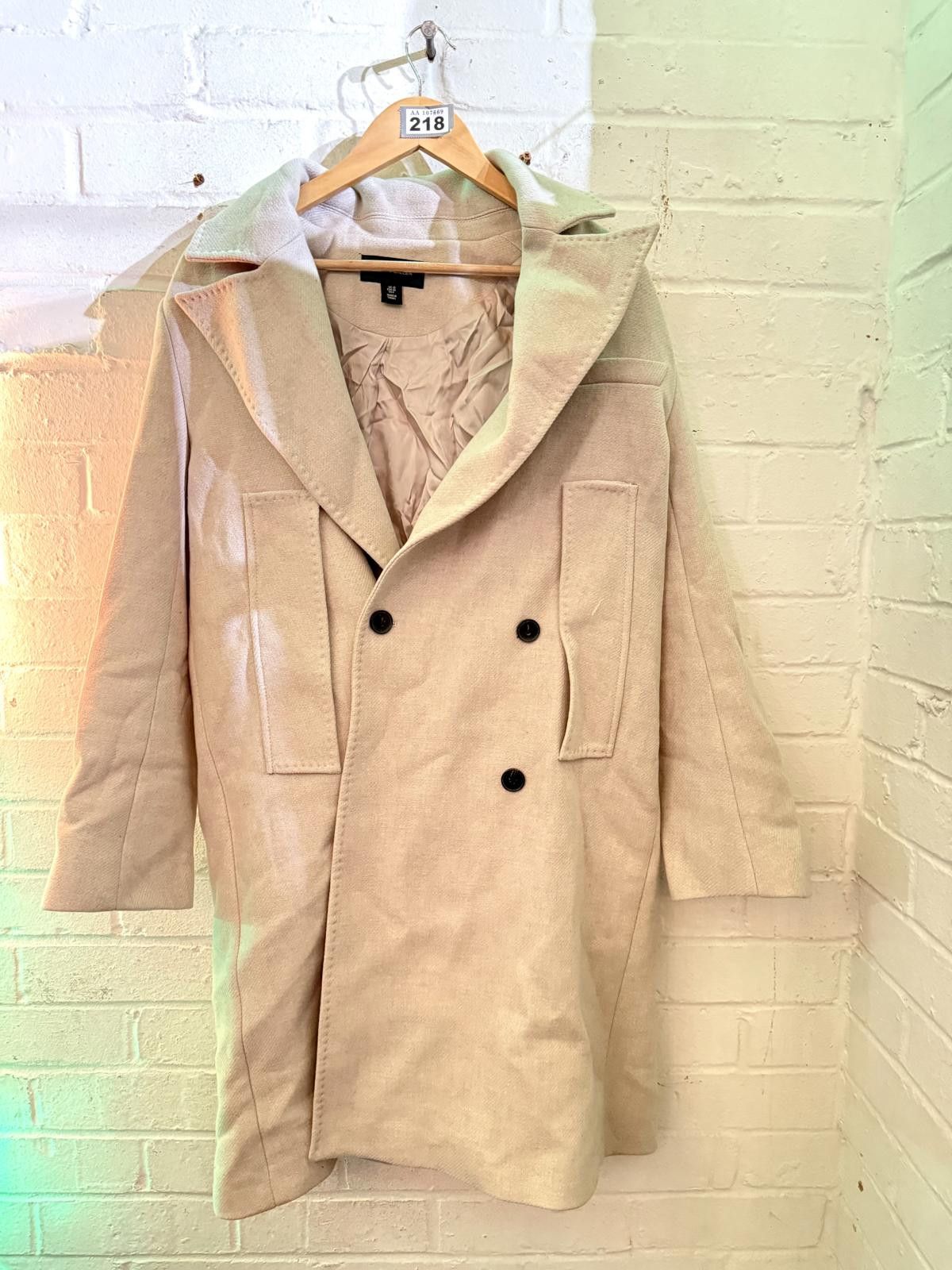 Other Karen Millen Beige Wool Blend Double Breasted Coat UK Size 8 Size M / US 6-8 / IT 42-44 - 1 Thumbnail